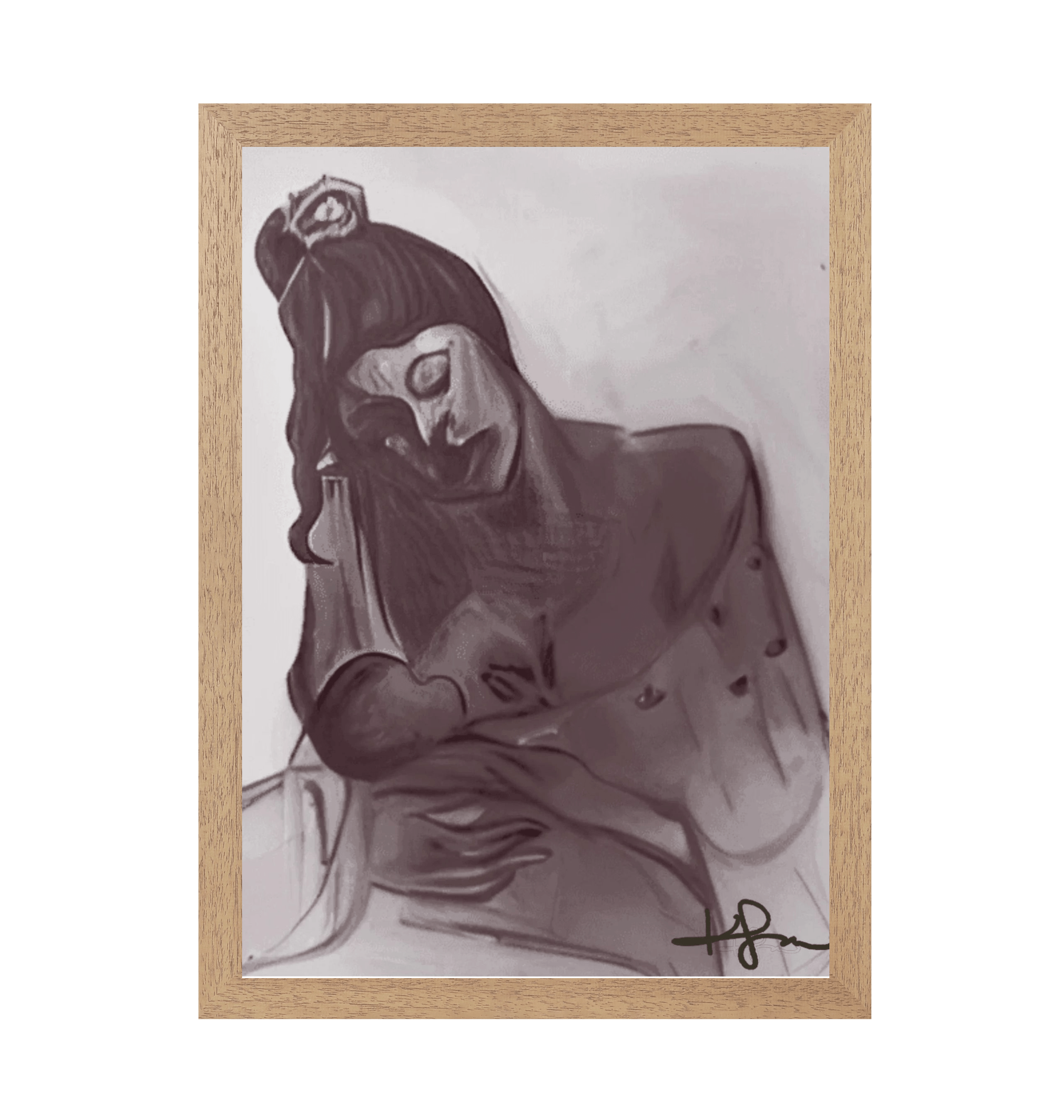 Natural Frame Framed art print Front