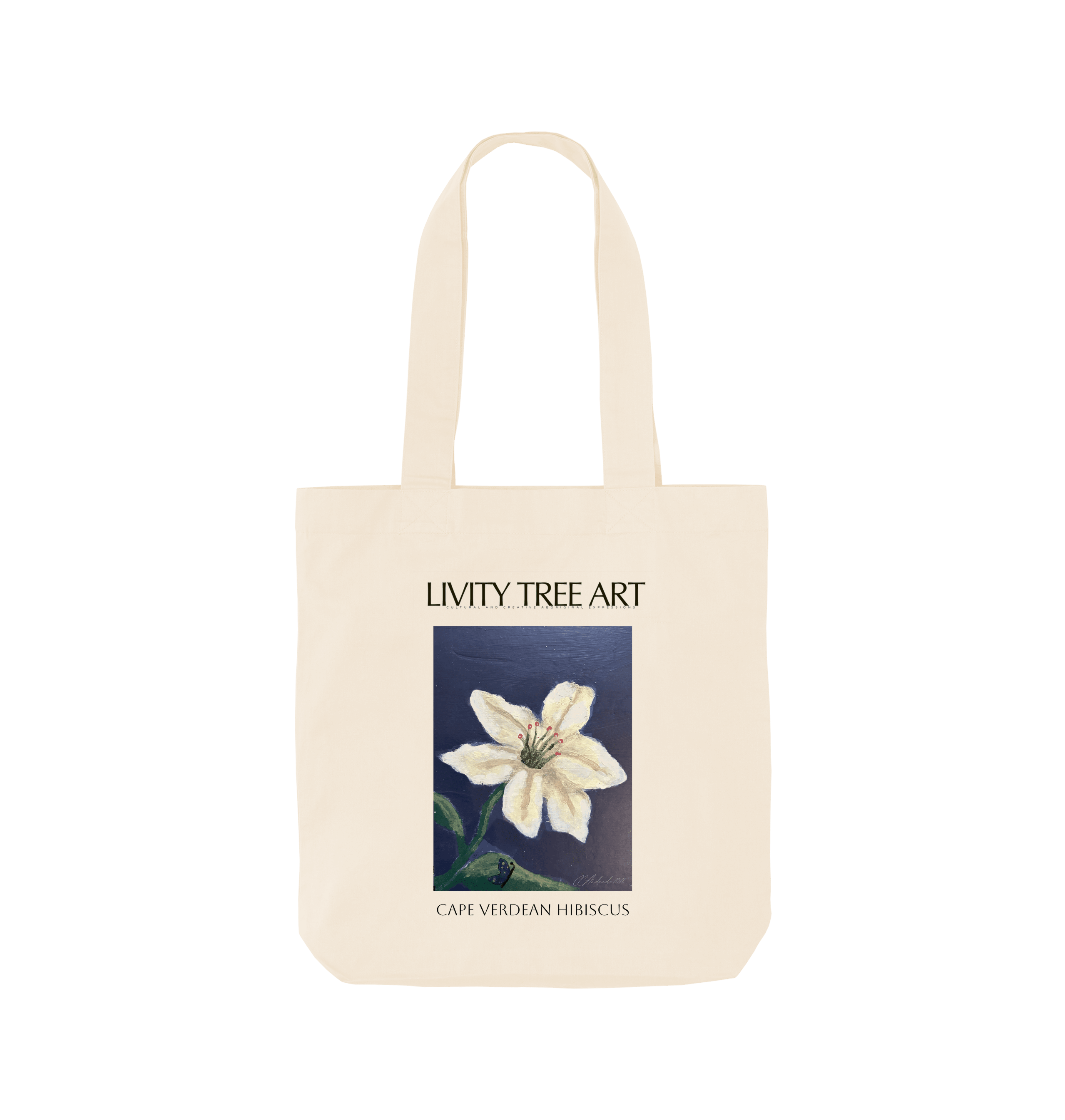 Cape Verdean Goddess Colour Tote Bag - Livity Tree Art