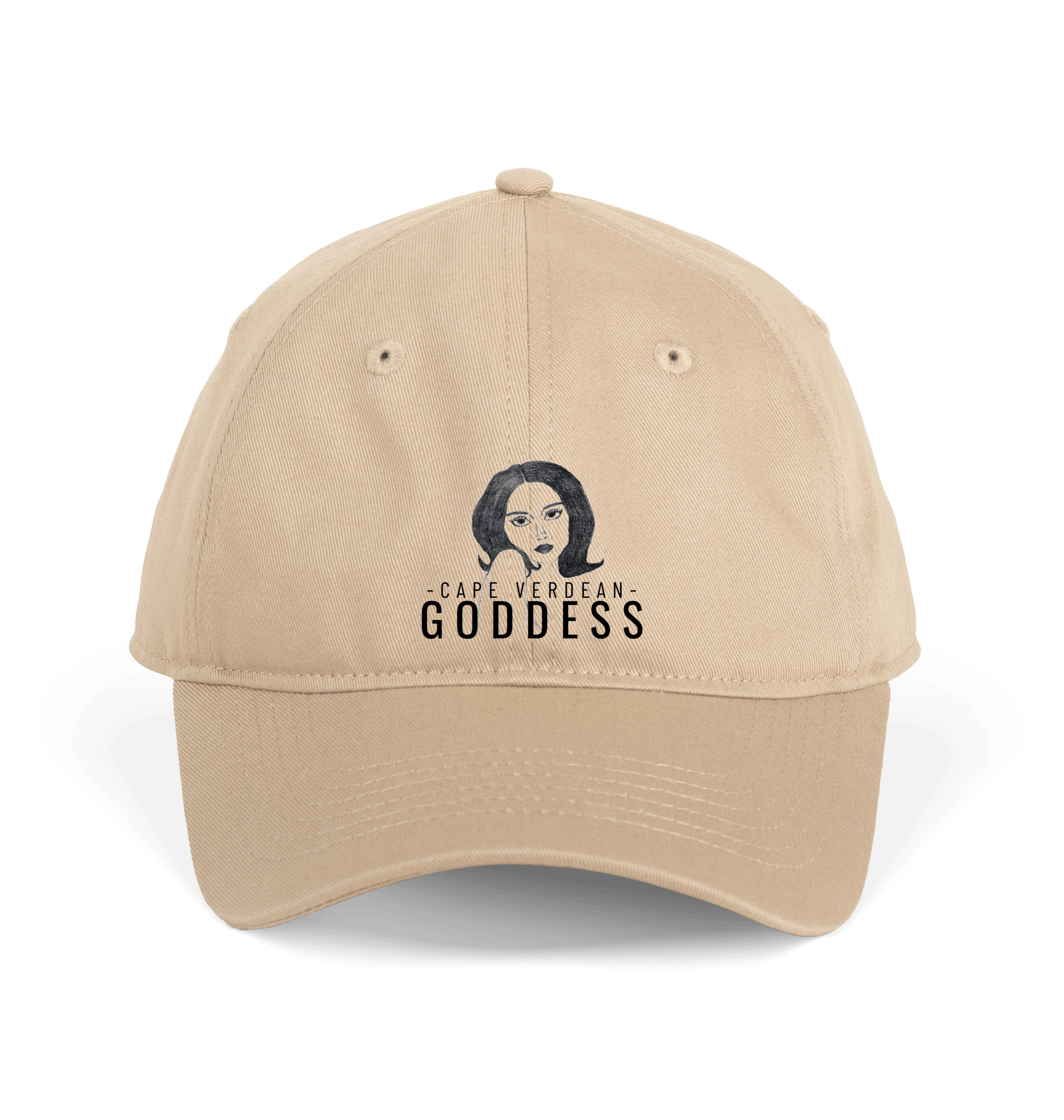 Cape Verdean Goddess Organic Cotton Cap - Livity Tree Art