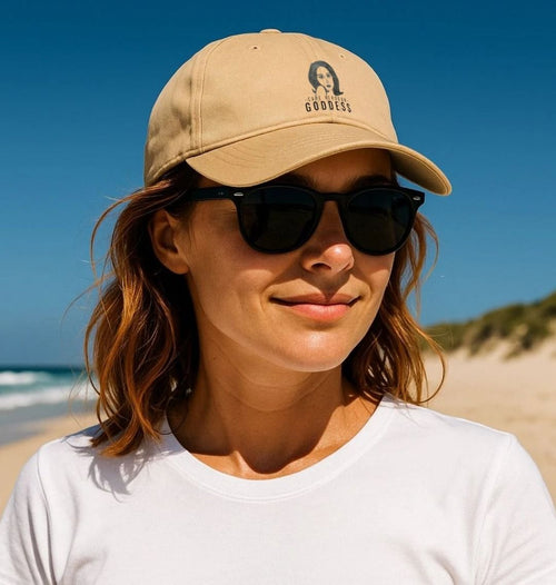Cape Verdean Goddess Organic Cotton Cap - Livity Tree Art