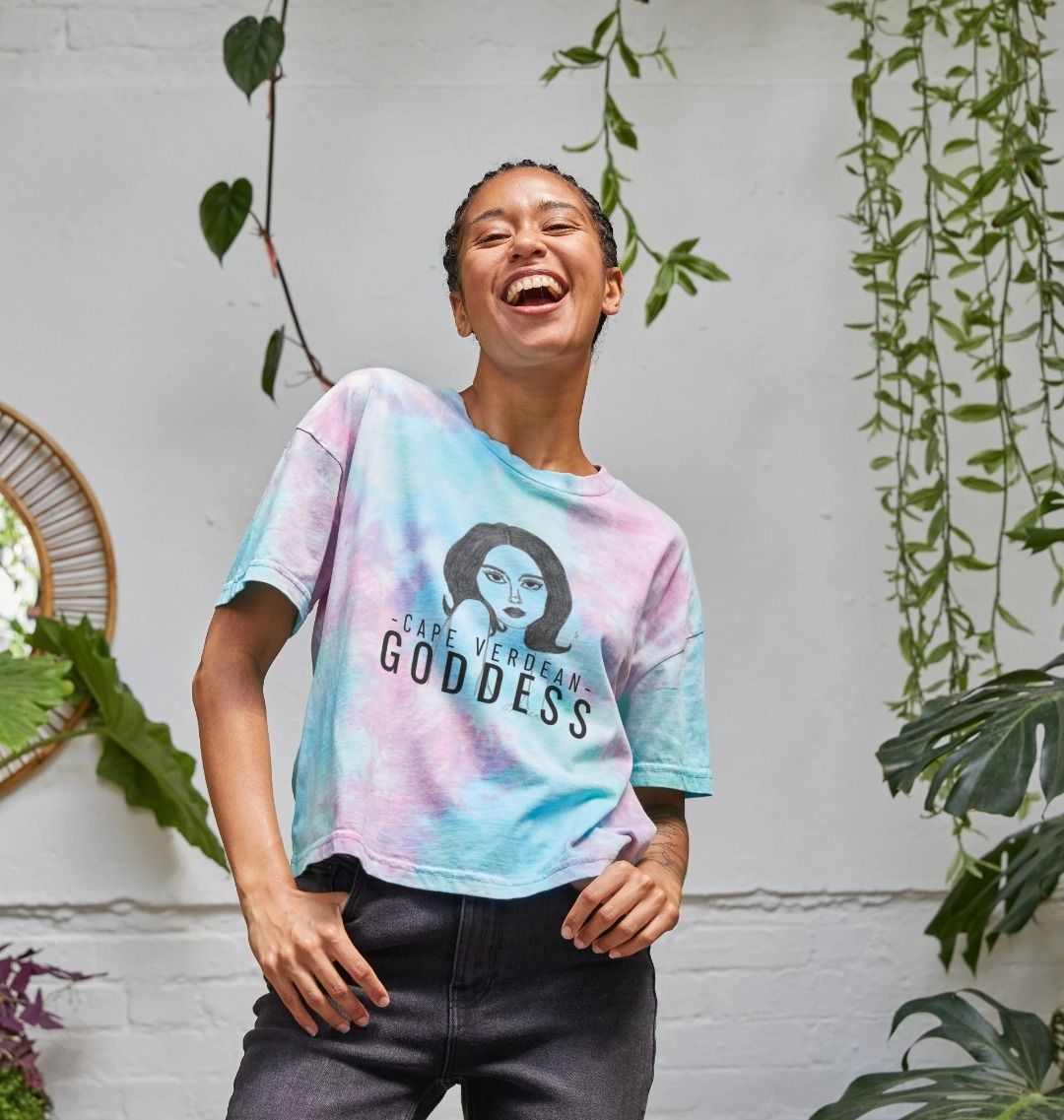 Cape Verdean Goddess Women's Boxy Tee - Livity Tree Art