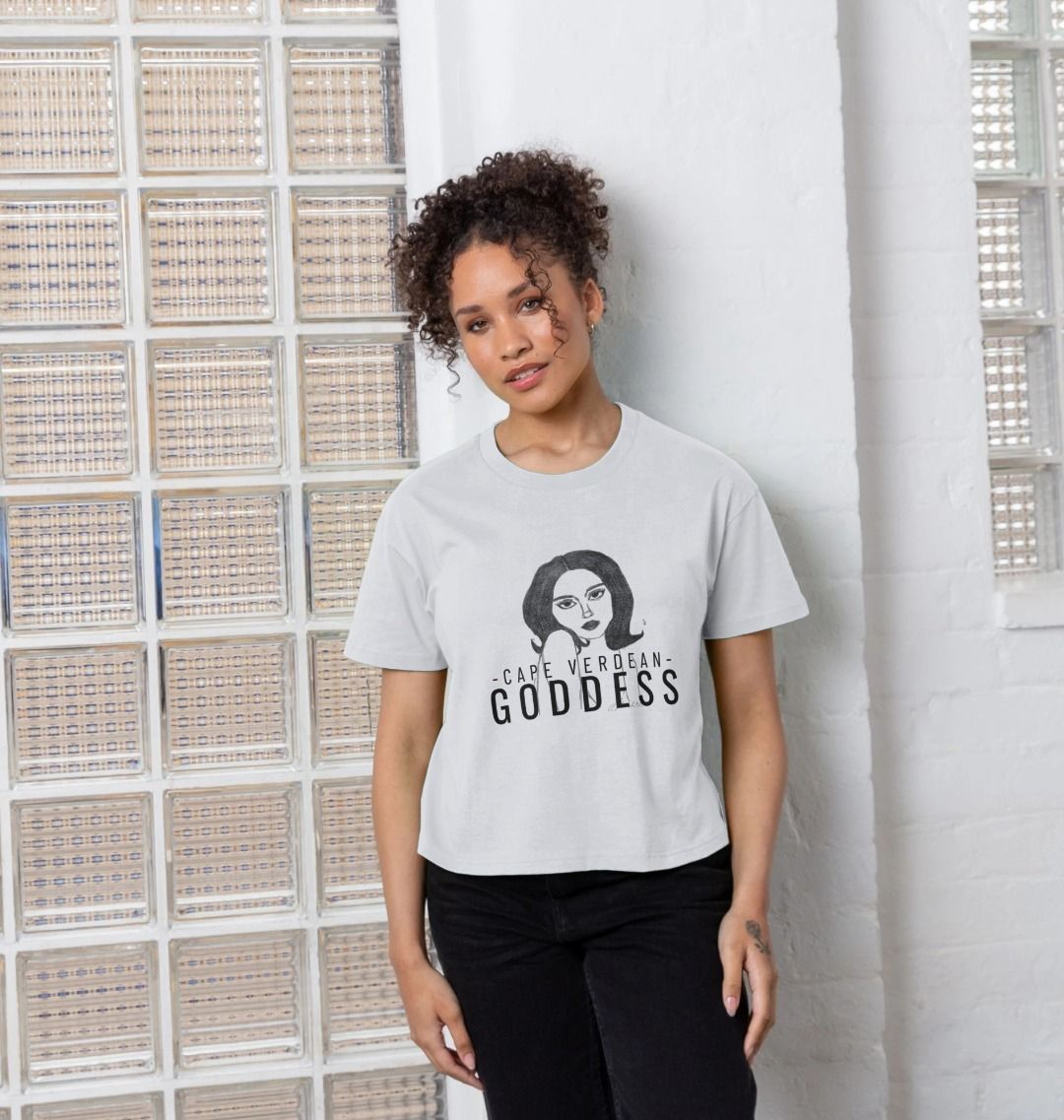 Cape Verdean Goddess Women's Boxy Tee - Livity Tree Art