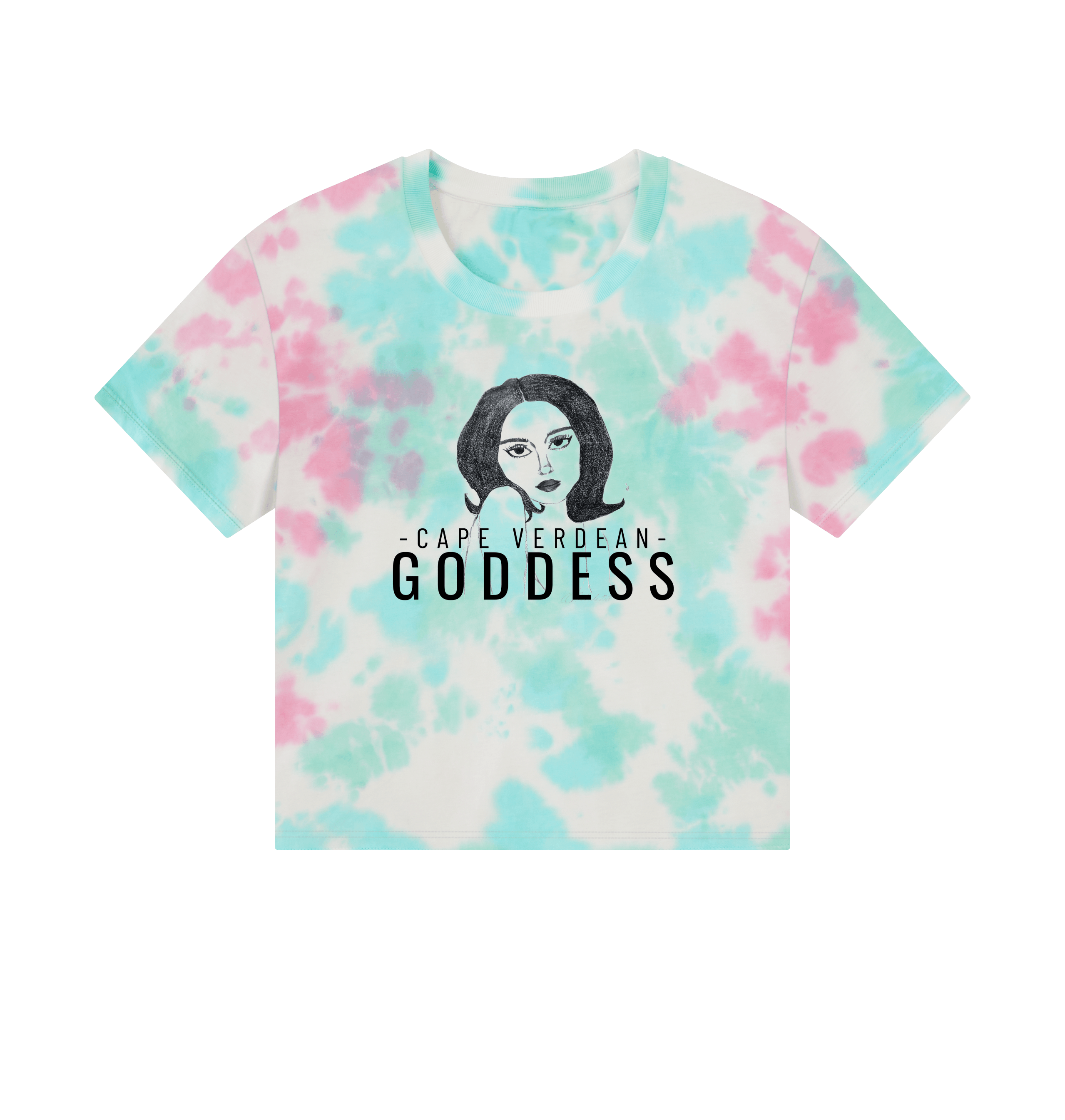 Cape Verdean Goddess Women's Boxy Tee - Livity Tree Art