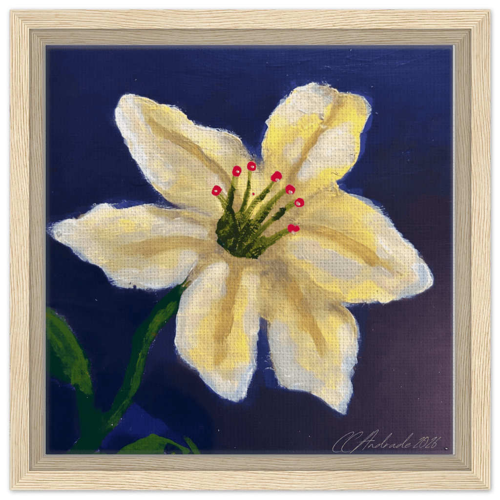 Cape Verdean Hibiscus Framed Canvas - Livity Tree Art