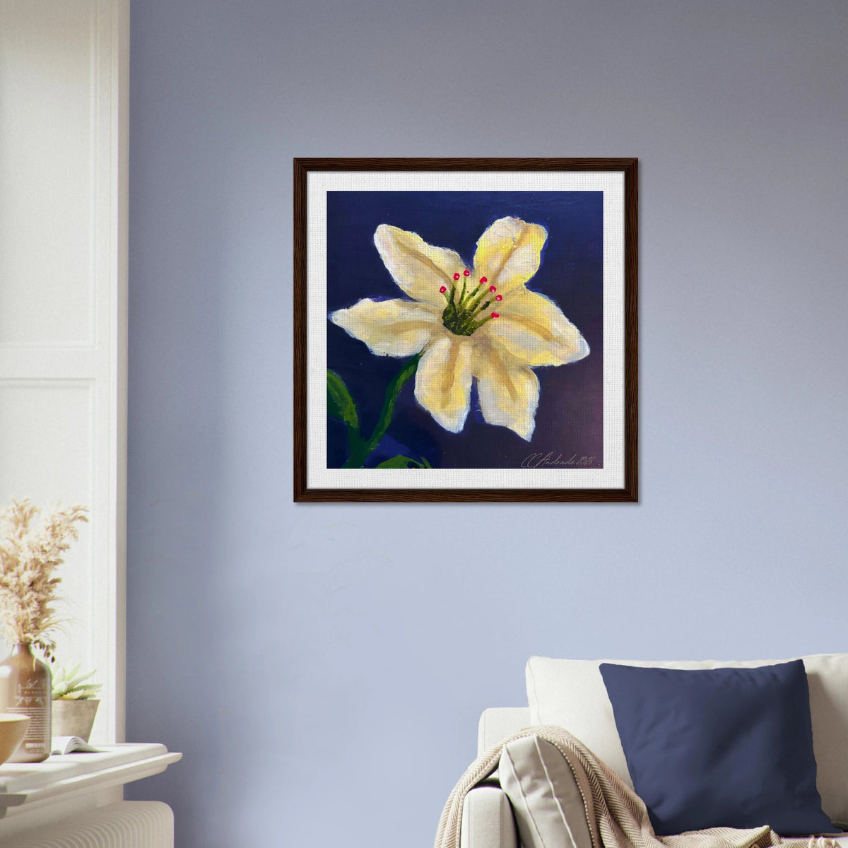 Cape Verdean Hibiscus Framed Canvas - Livity Tree Art