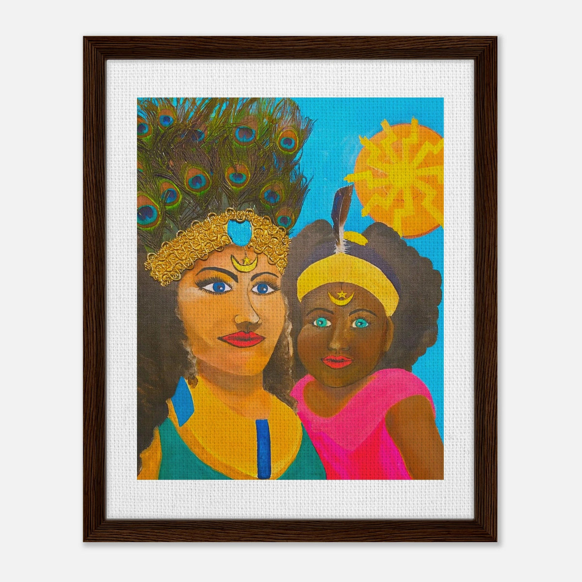 Caribbean Mother Framed Canvas - Livity Tree Art