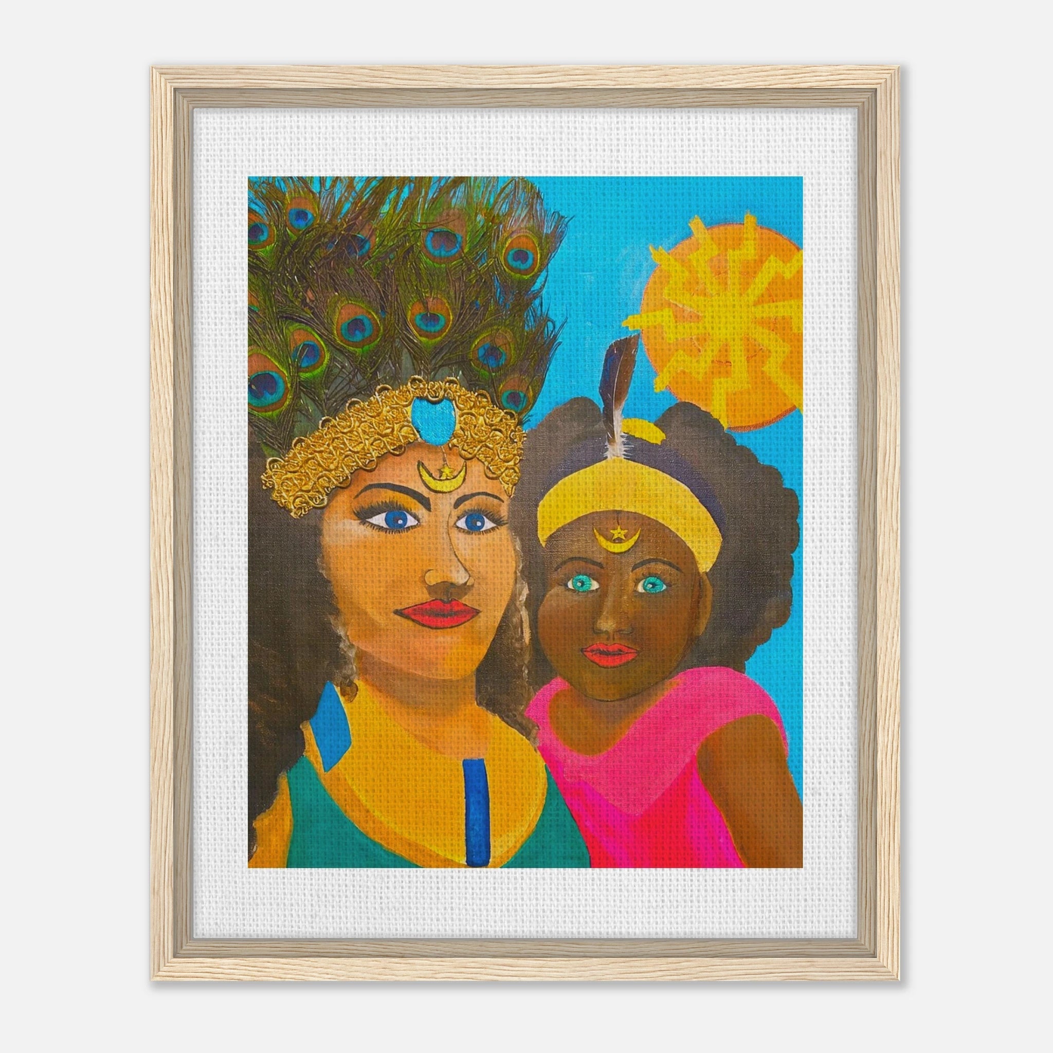 Caribbean Mother Framed Canvas - Livity Tree Art