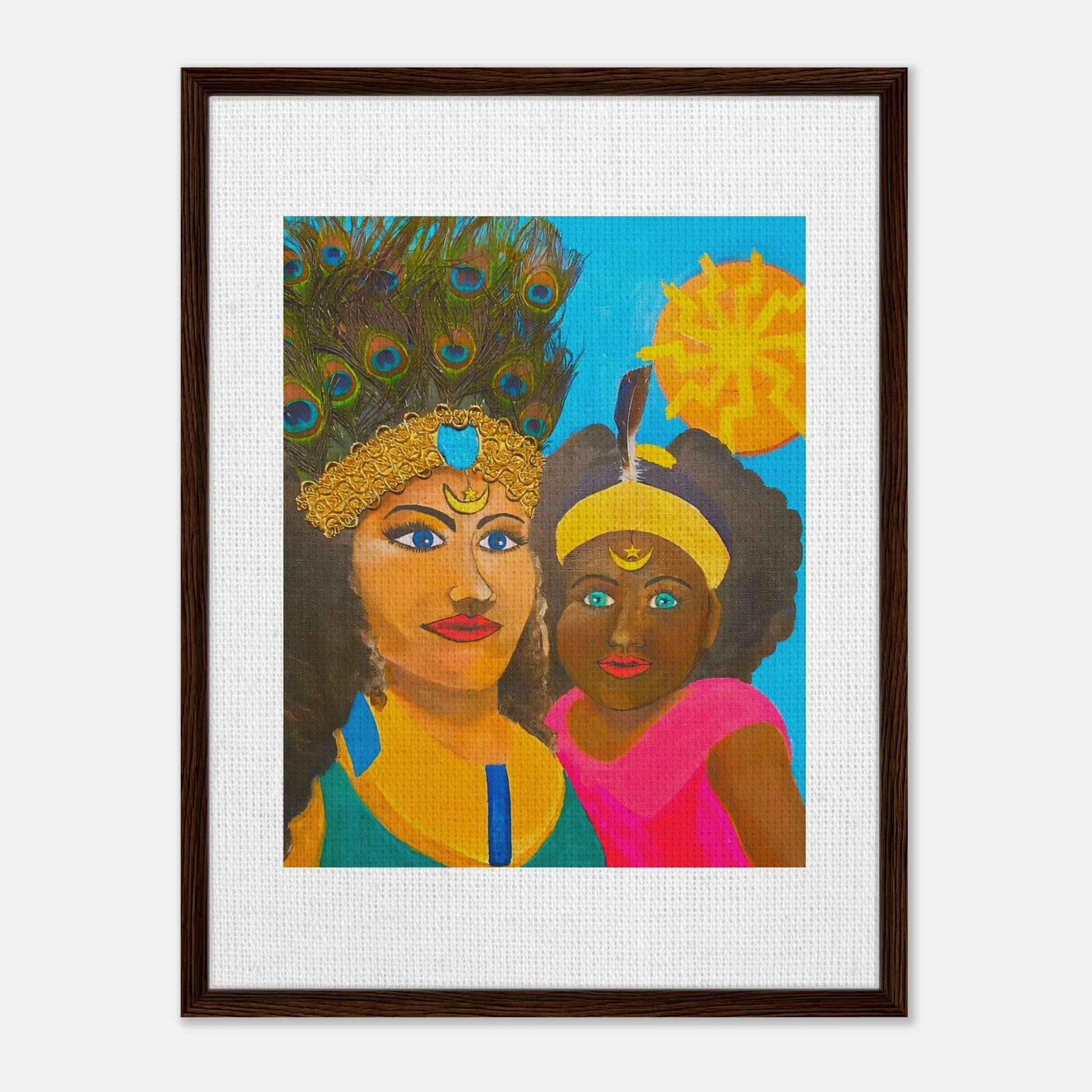 Caribbean Mother Framed Canvas - Livity Tree Art