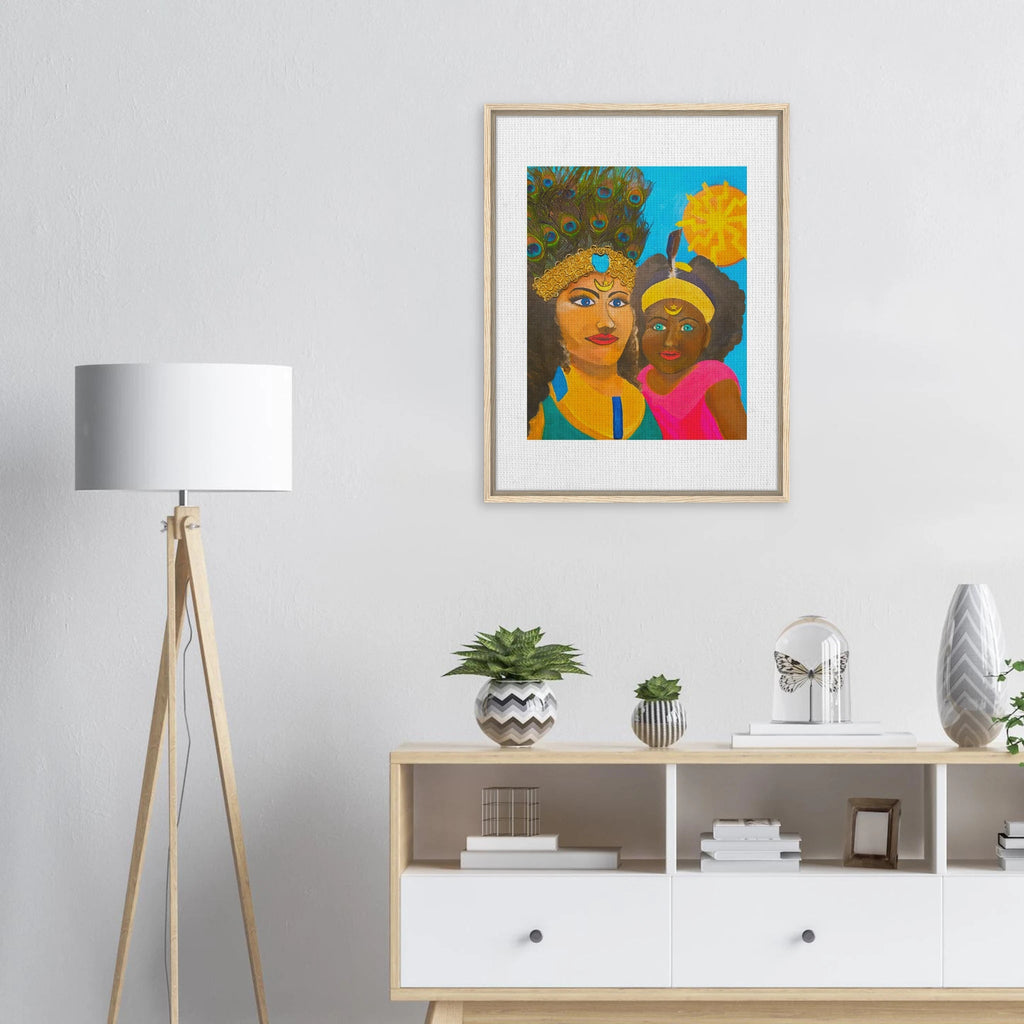Caribbean Mother Framed Canvas - Livity Tree Art
