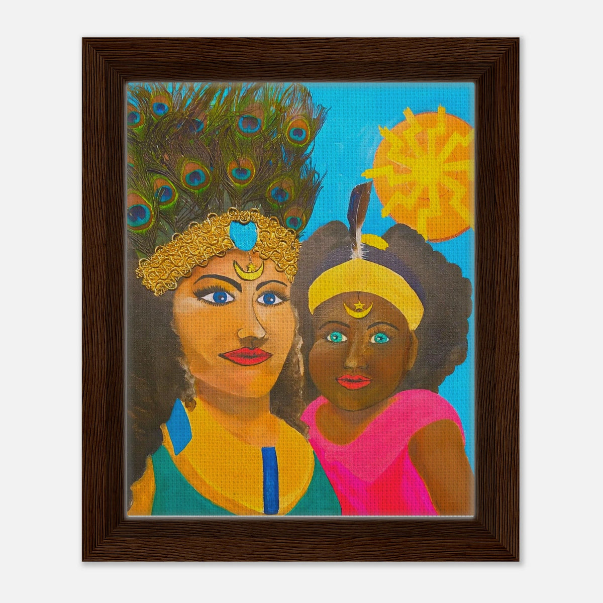 Caribbean Mother Framed Canvas - Livity Tree Art