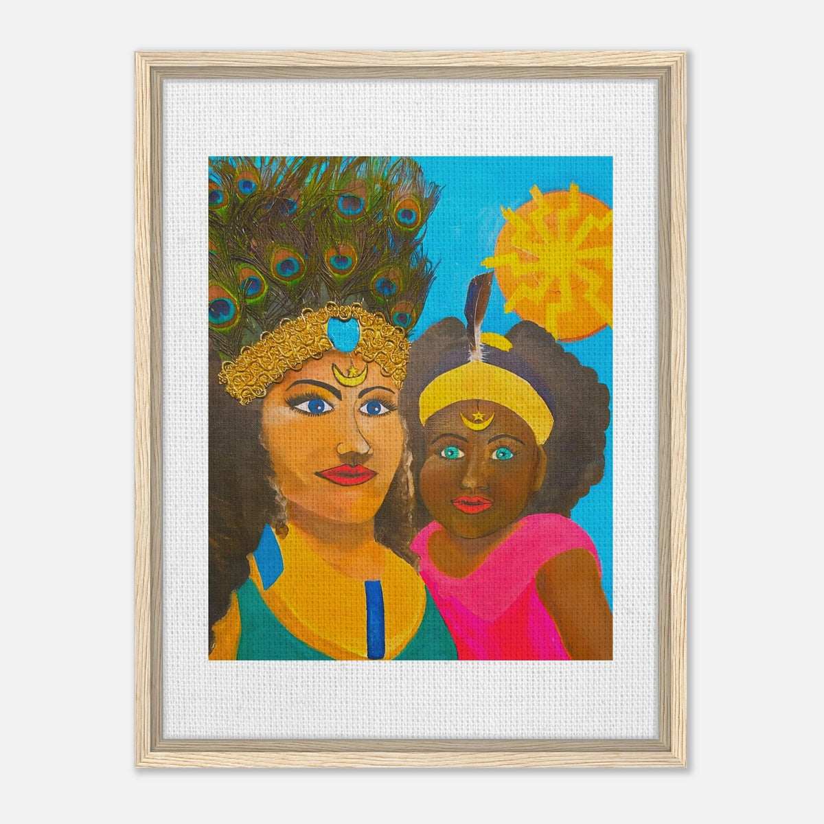 Caribbean Mother Framed Canvas - Livity Tree Art
