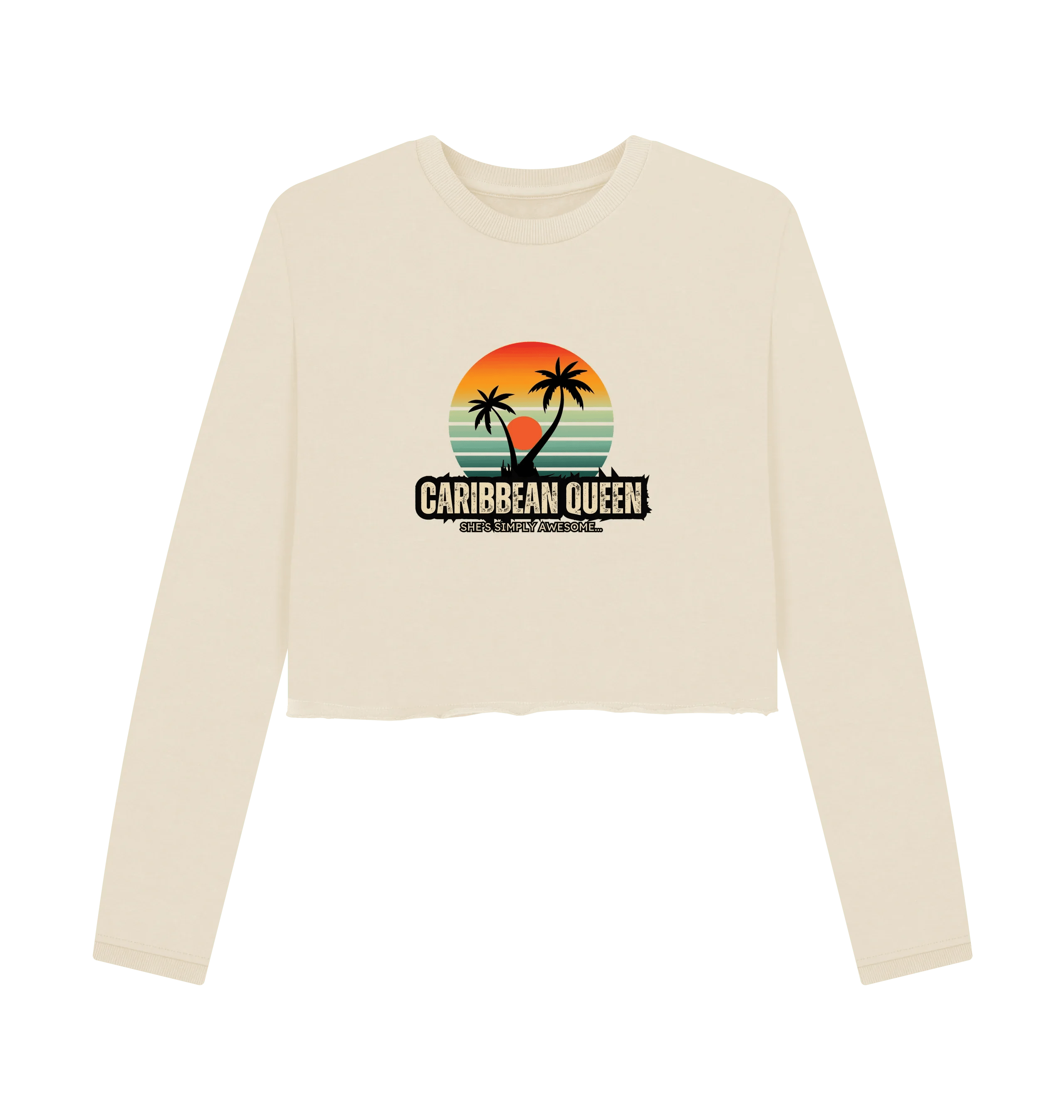 Caribbean Queen Women's Boxy Jumper - Livity Tree Art