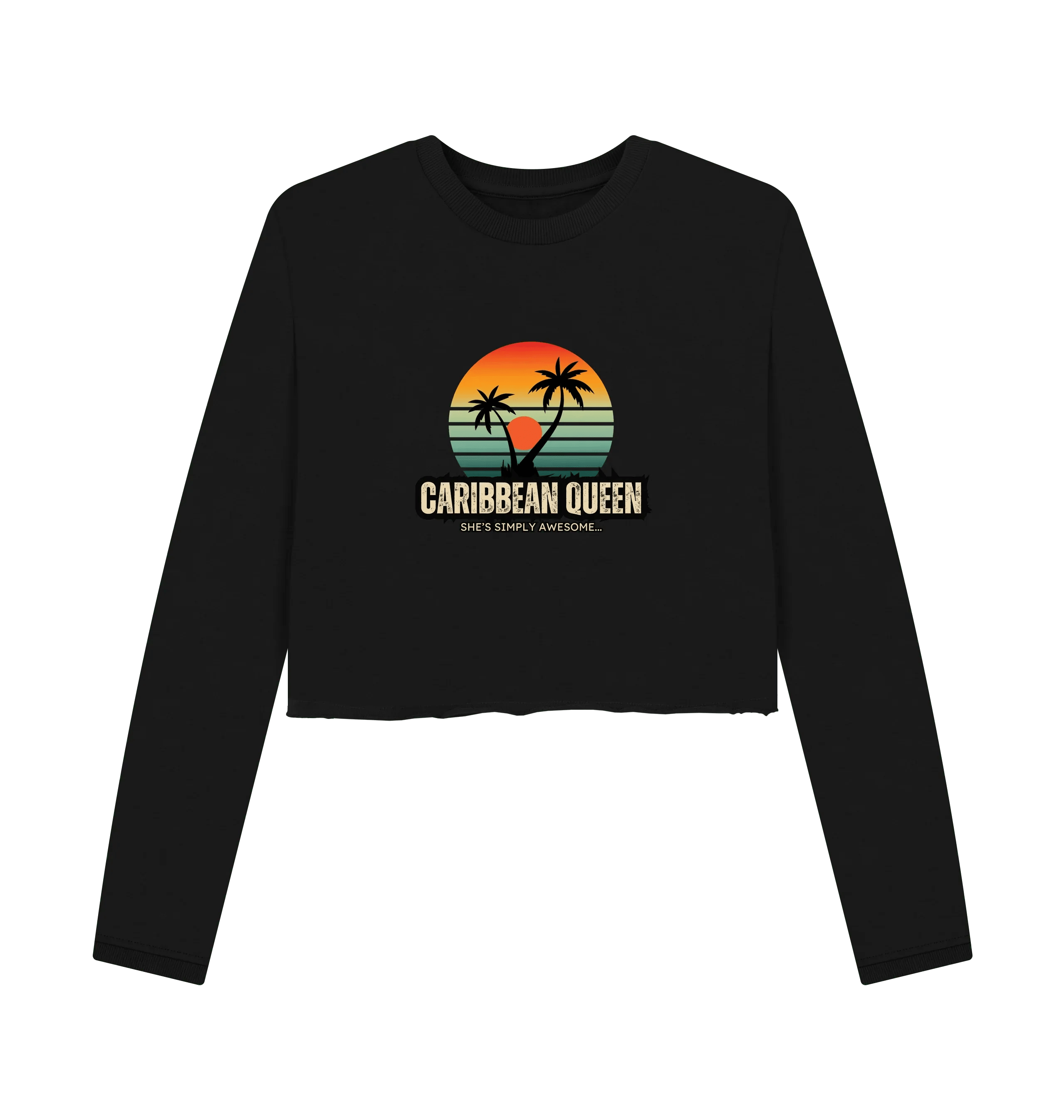 Caribbean Queen Women's Boxy Jumper - Livity Tree Art