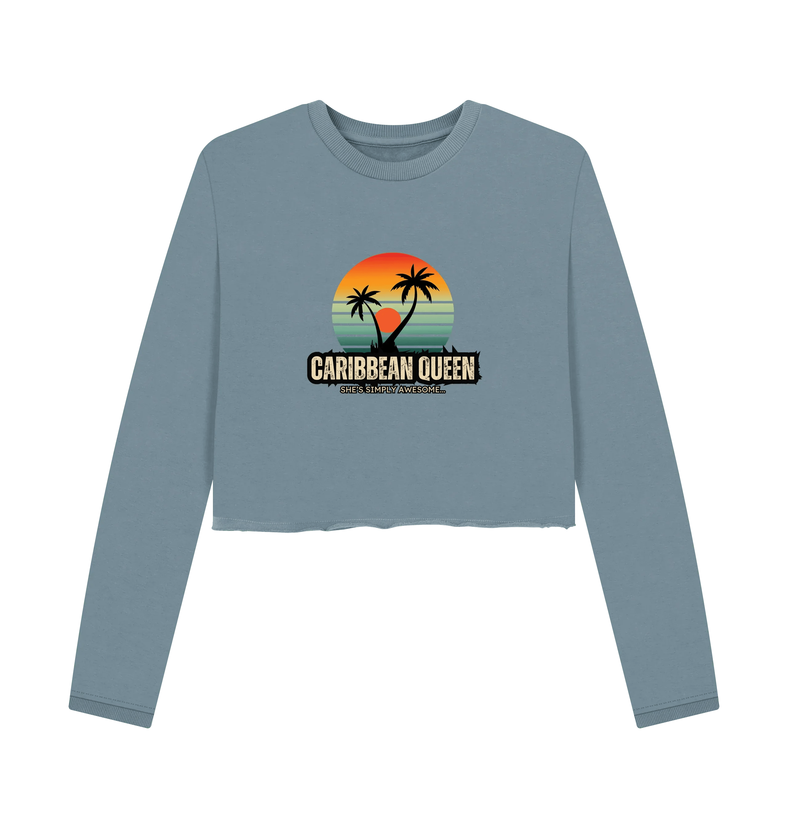 Caribbean Queen Women's Boxy Jumper - Livity Tree Art