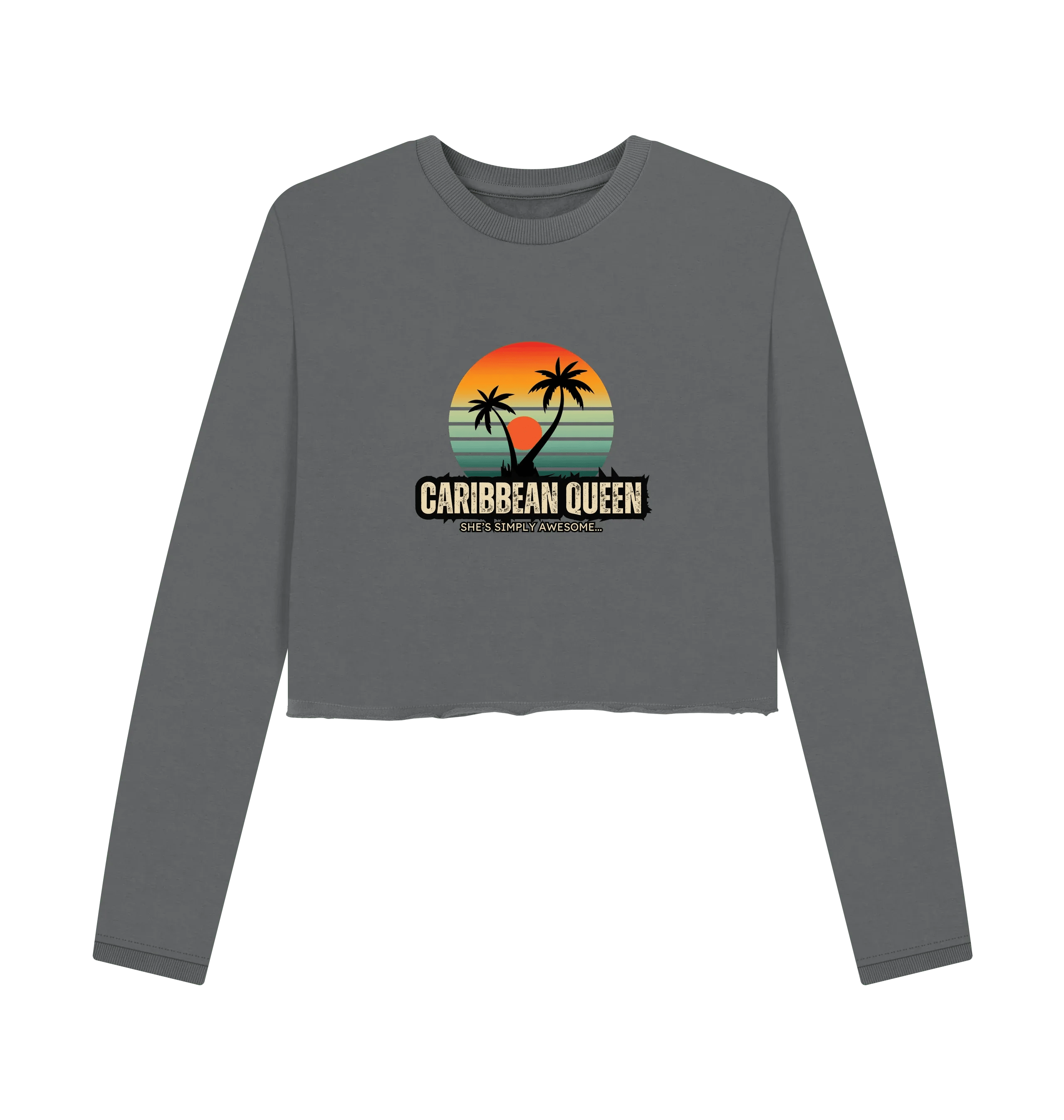 Caribbean Queen Women's Boxy Jumper - Livity Tree Art