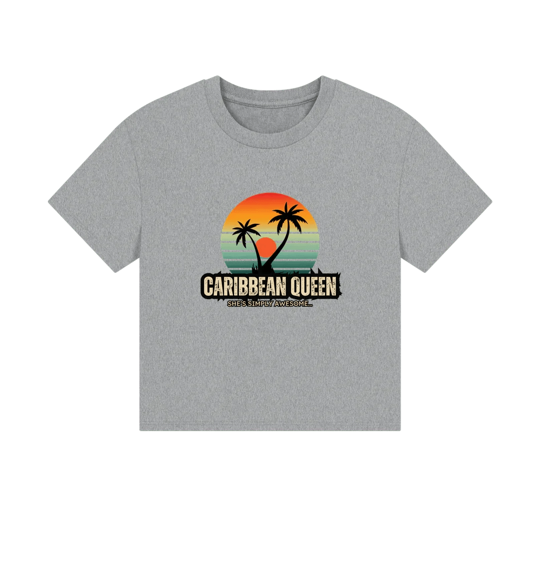 Caribbean Queen Women's Boxy Tee - Livity Tree Art