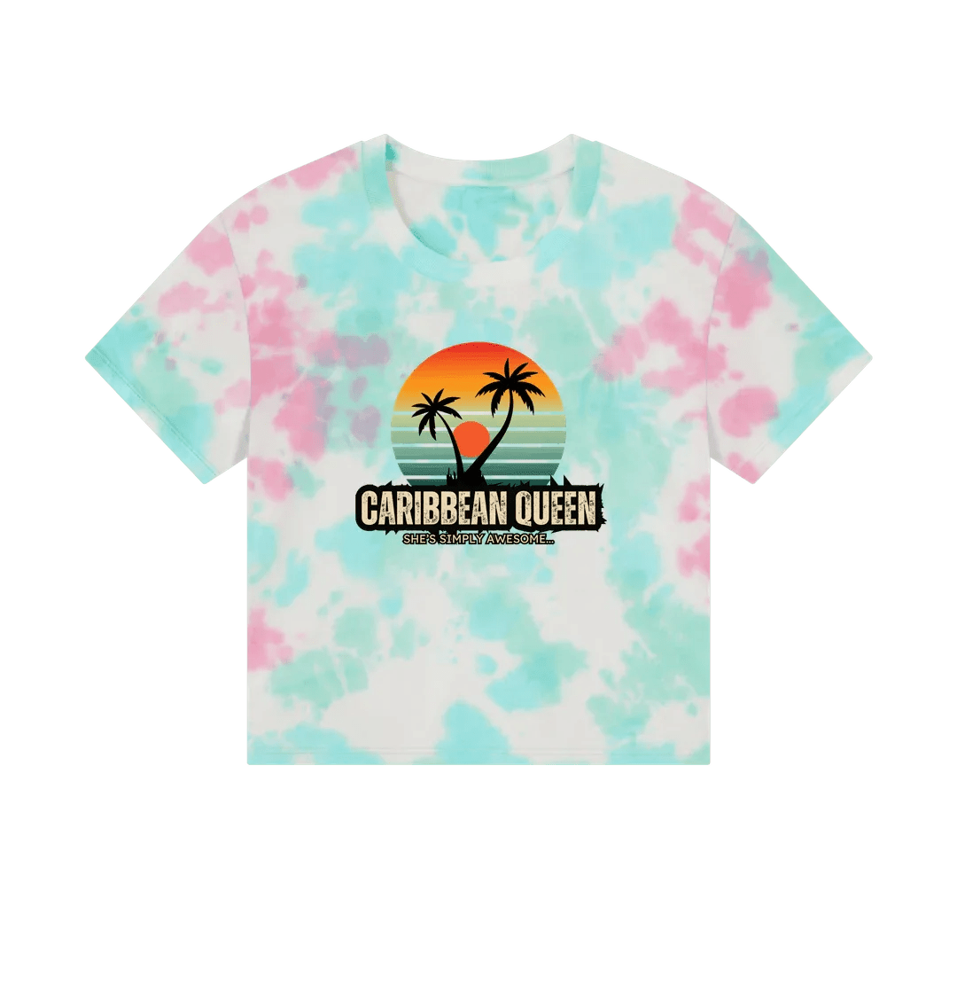 Caribbean Queen Women's Boxy Tee - Livity Tree Art