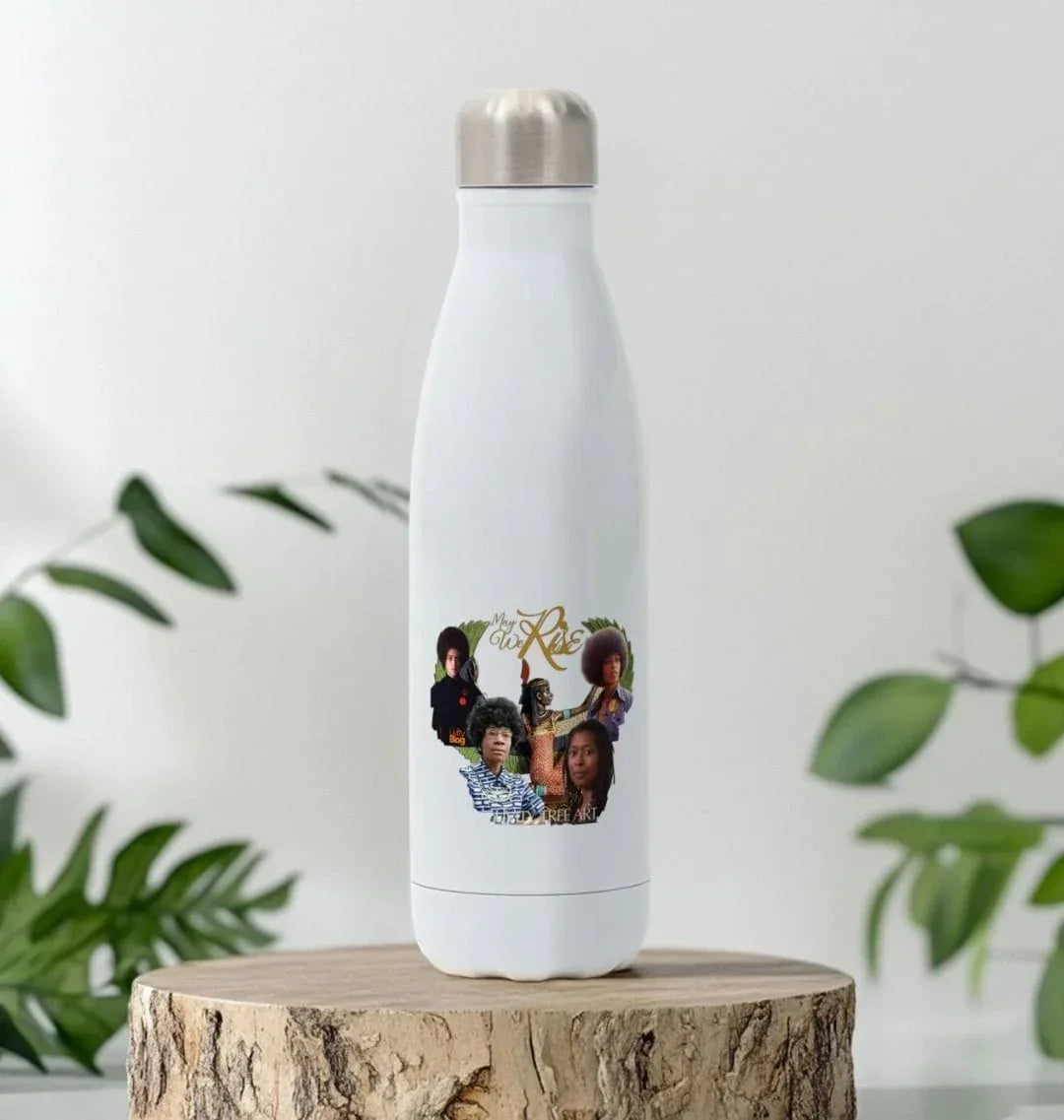 May We Rise Stainless Steel Bottle - Livity Tree Art