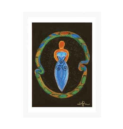 White Frame Framed art print Front