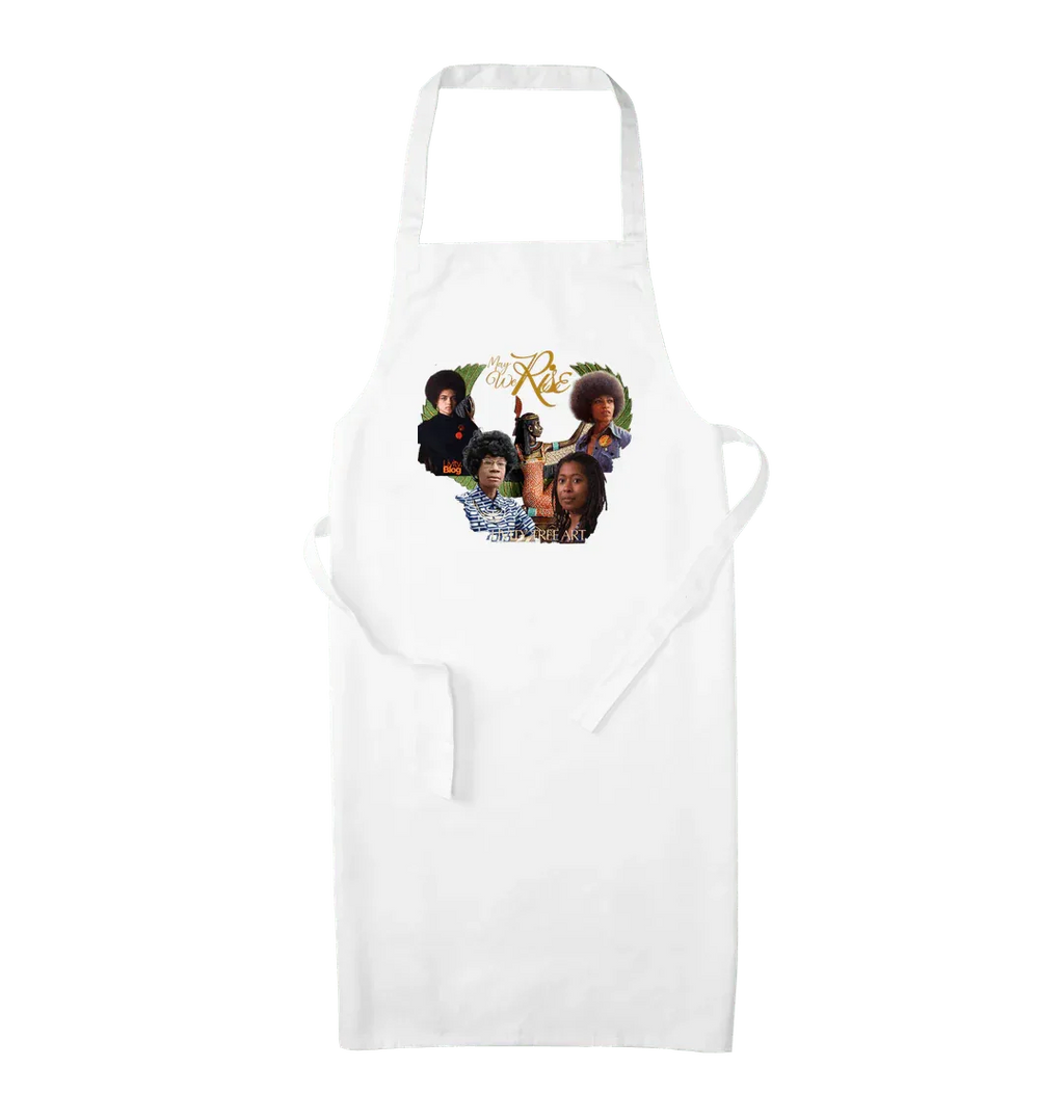 May We Rise Organic Cotton Apron - Livity Tree Art