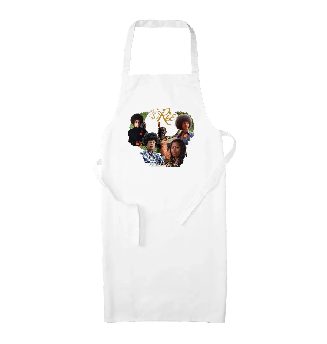 May We Rise Organic Cotton Apron - Livity Tree Art