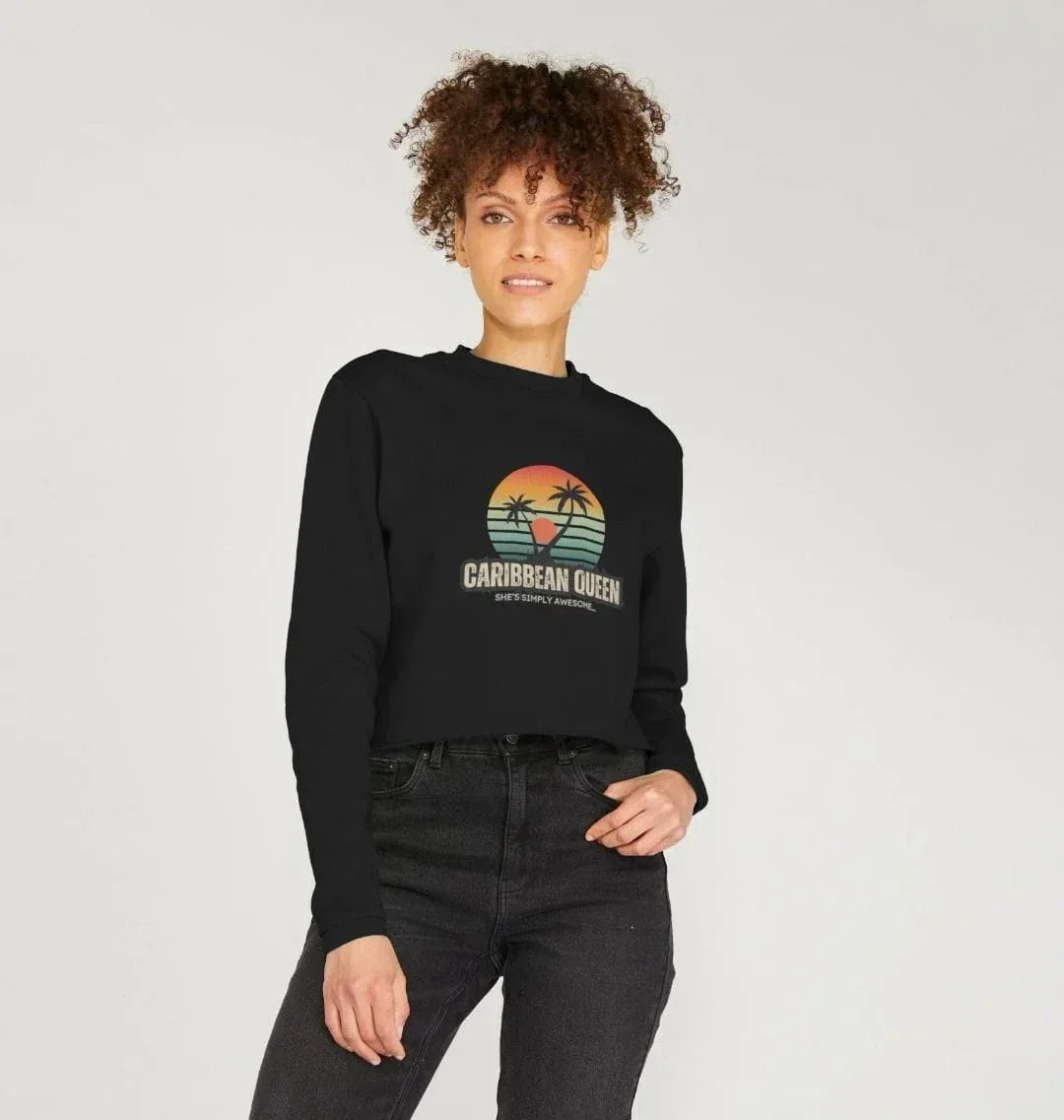 Caribbean Queen Women's Boxy Jumper - Livity Tree Art