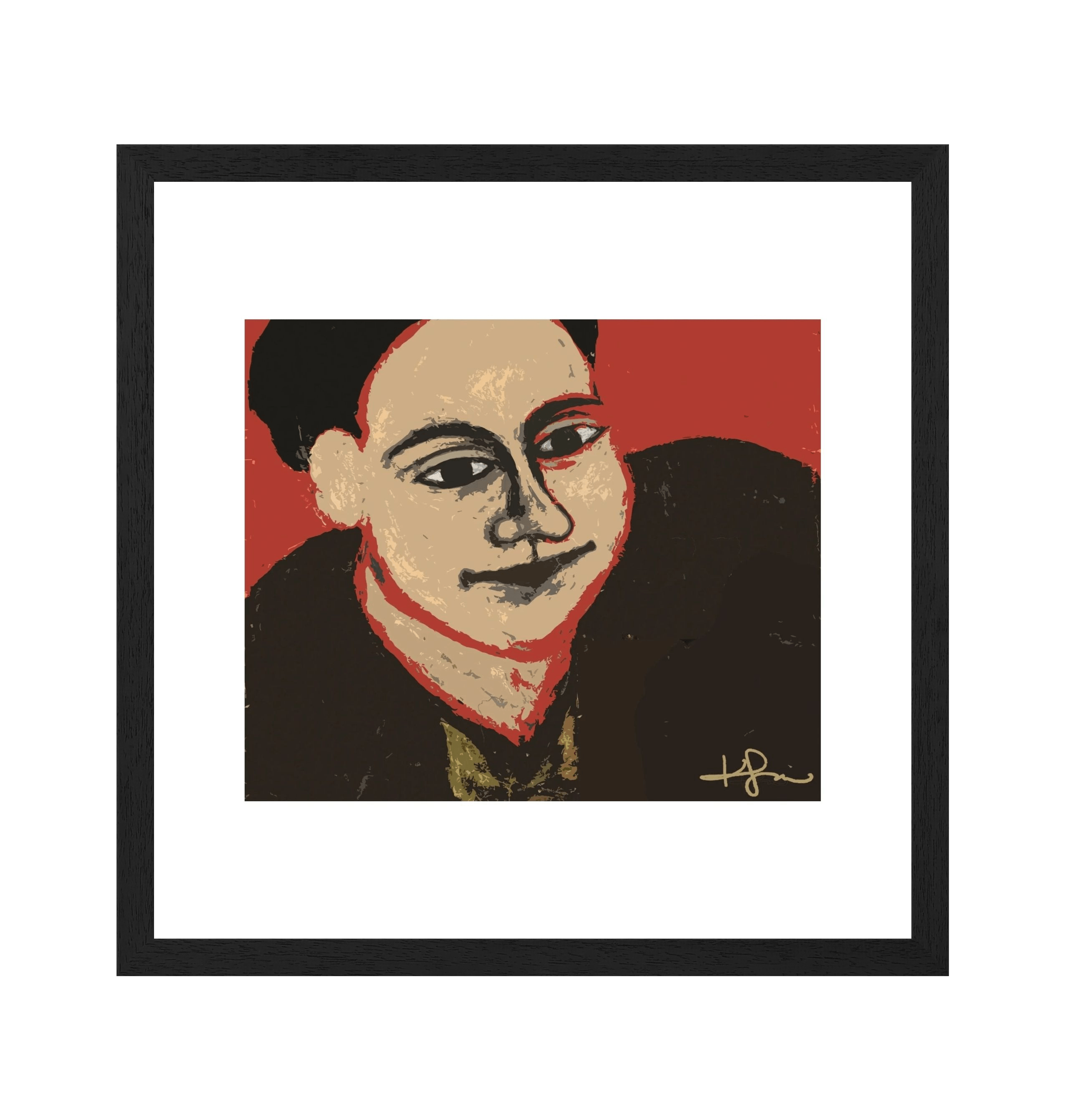 Black Frame Framed art print Front