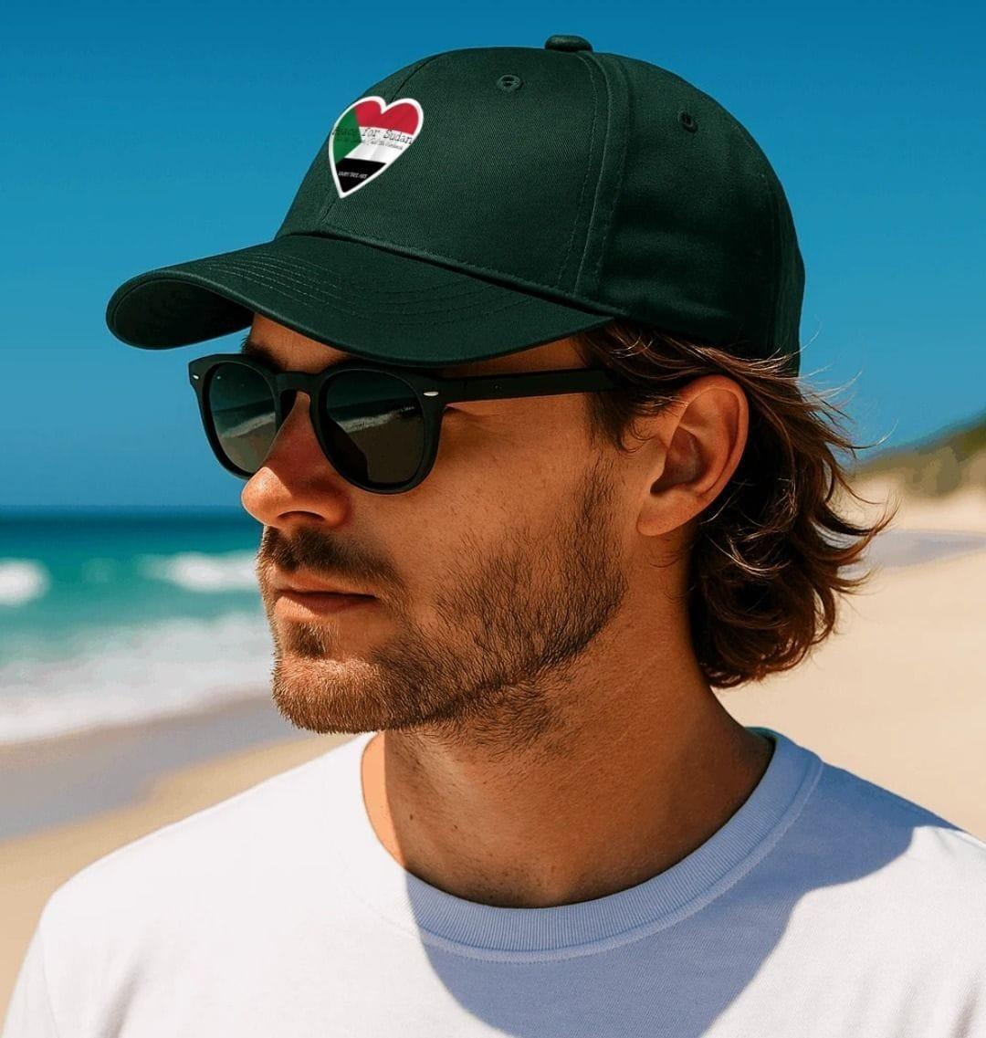 Peace for Sudan Organic Cotton Cap - Livity Tree Art