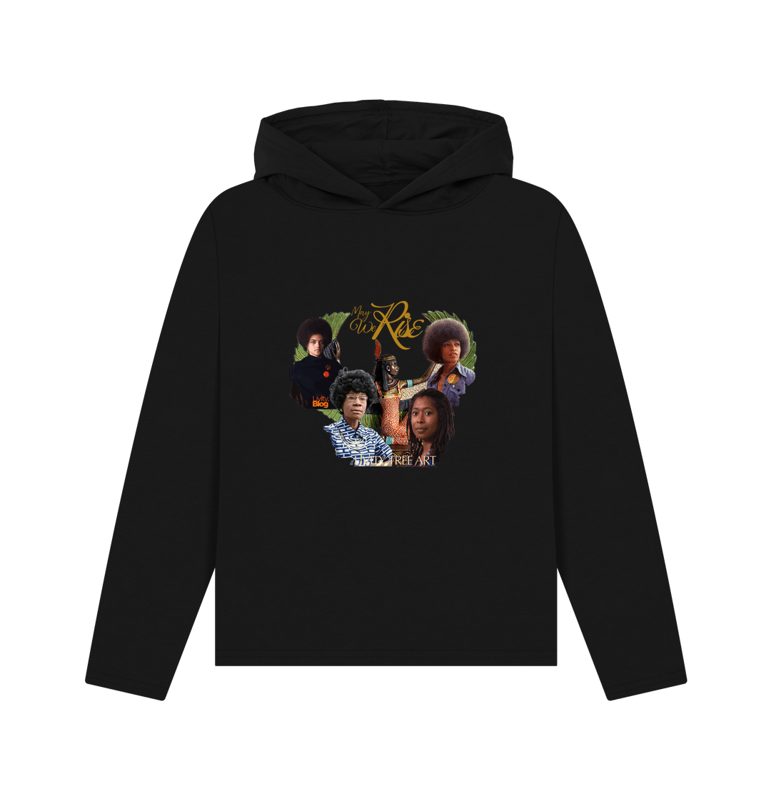 Black Recycled Hoody Front