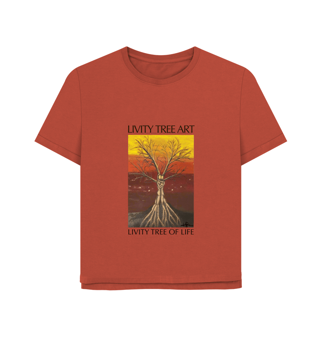 Rust Printed T-shirt Front
