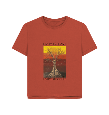 Rust Printed T-shirt Front