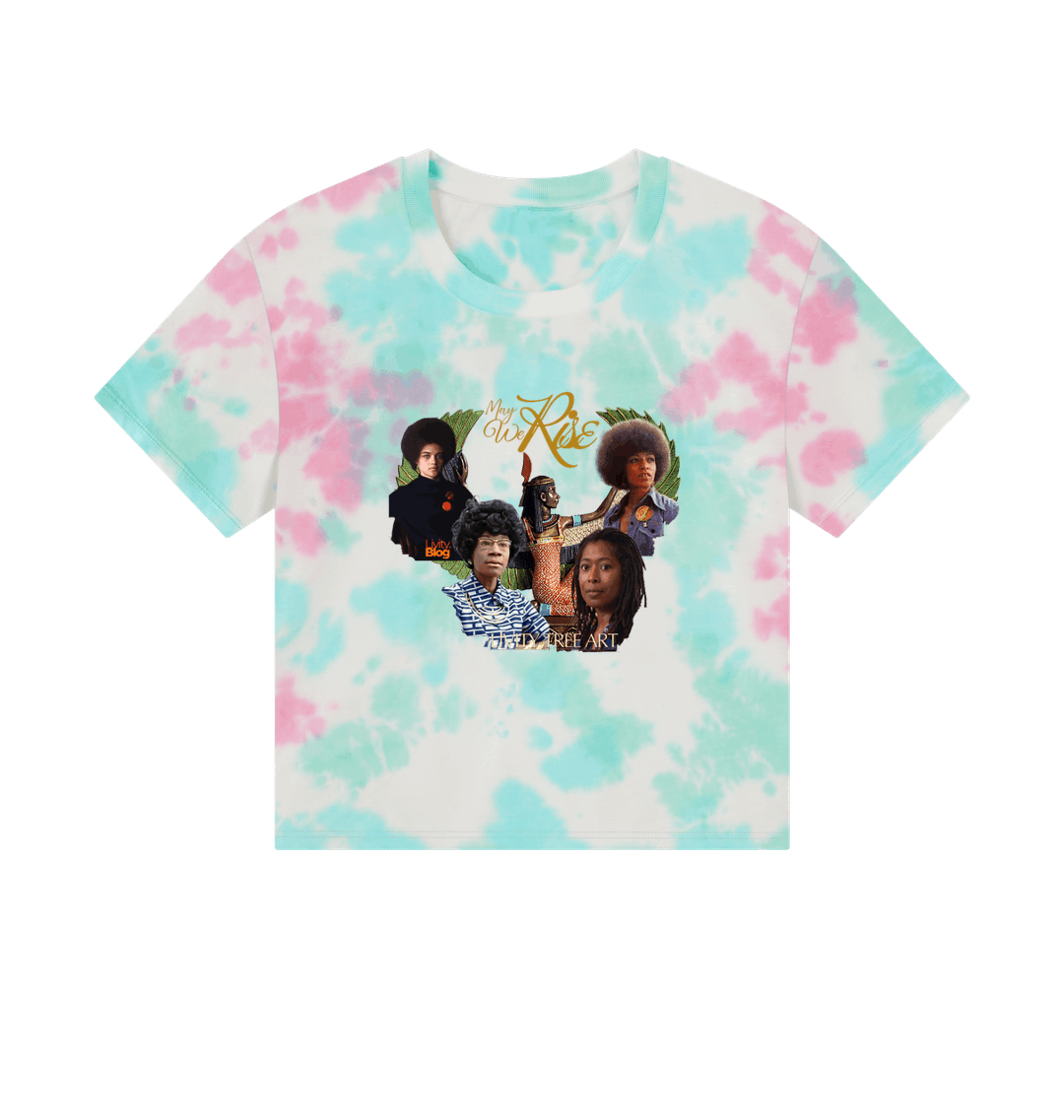 Pastel Tie Dye Printed T-shirt Front