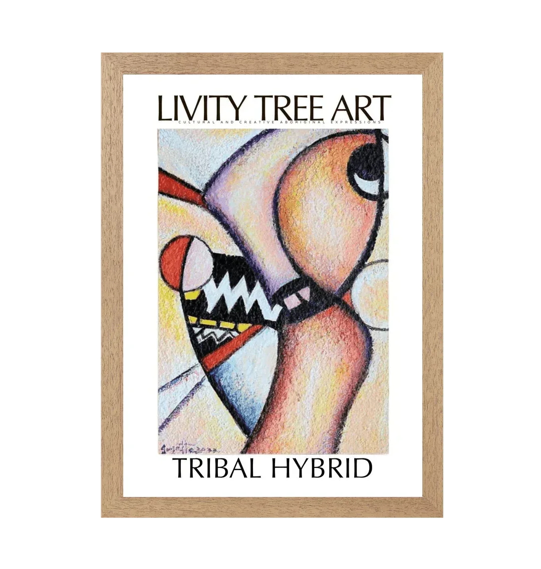 Tribal Hybrid Portrait Art Print (Frame Optional) - Livity Tree Art