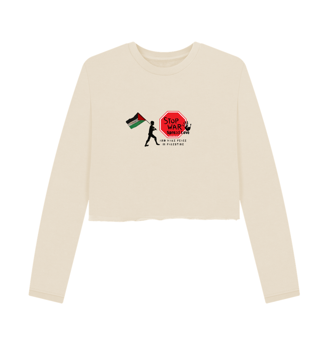 Oat Printed Boxy Jumpers Front