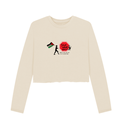 Oat Printed Boxy Jumpers Front