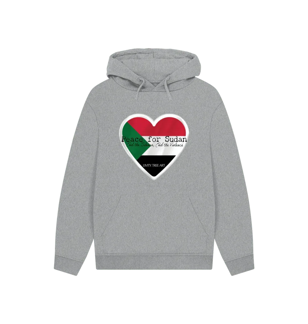 Peace for Sudan Unisex Kangaroo Pocket Hoody - Livity Tree Art