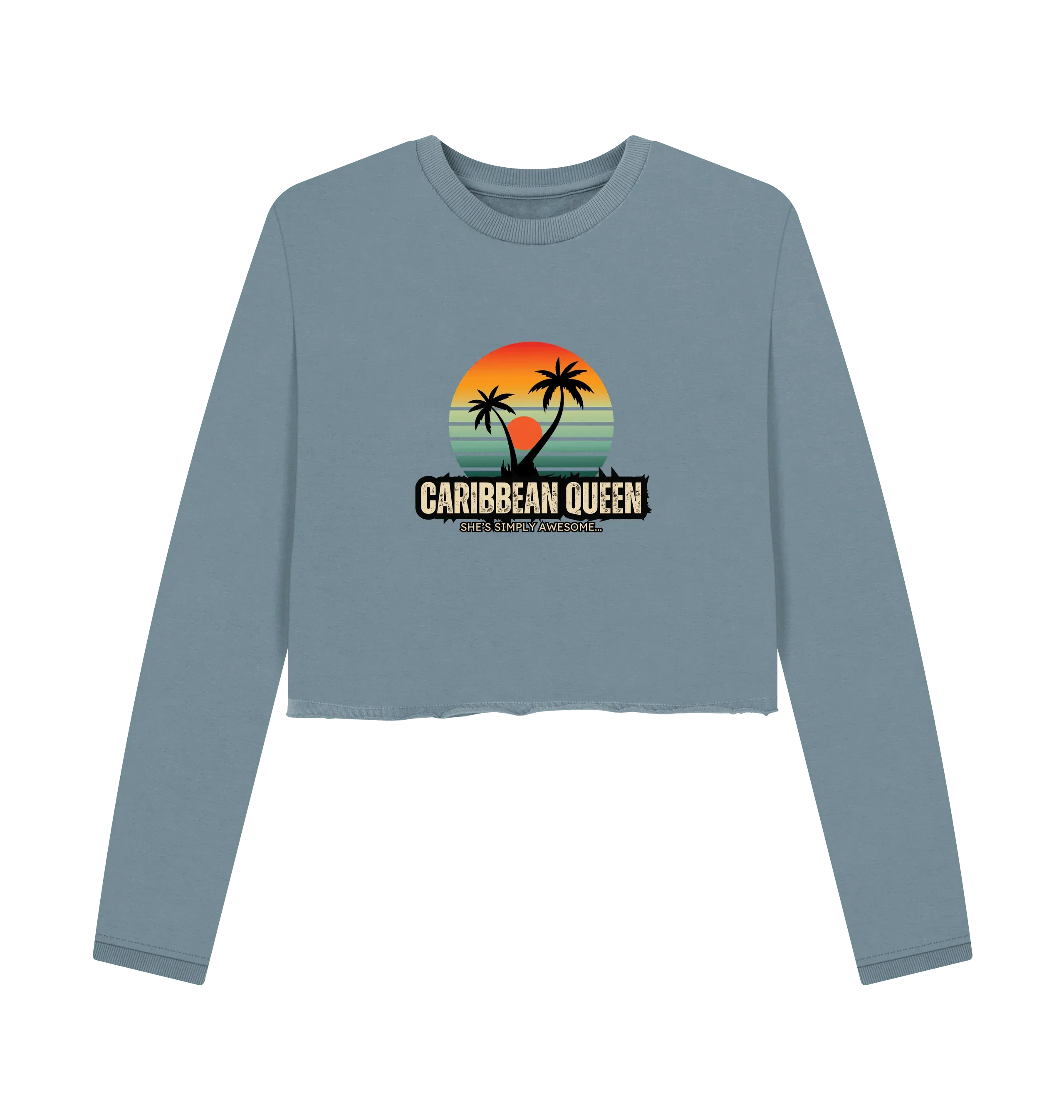 Caribbean Queen Women's Boxy Jumper - Livity Tree Art