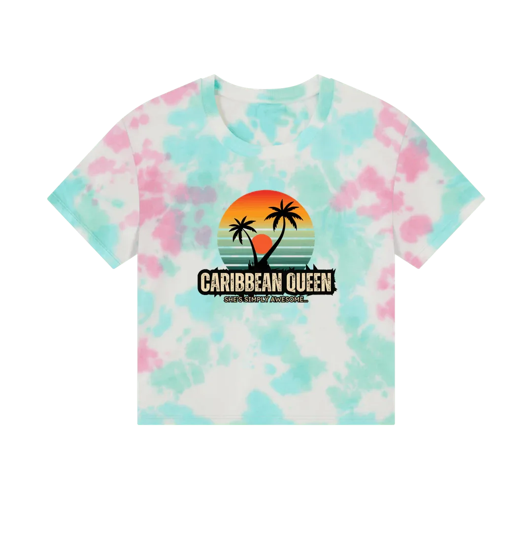 Caribbean Queen Women's Boxy Tee - Livity Tree Art