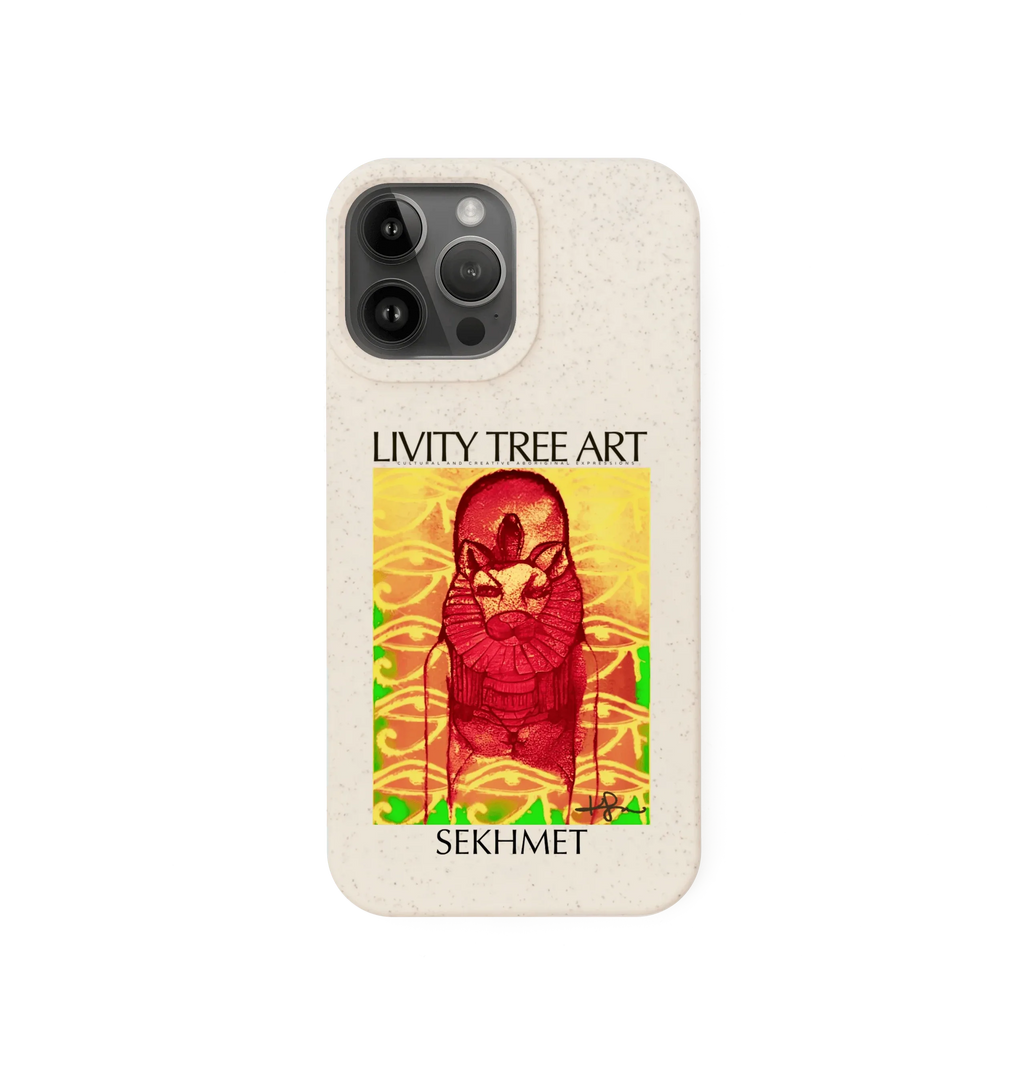 Rastafari Sekhmet Phone Case - Livity Tree Art