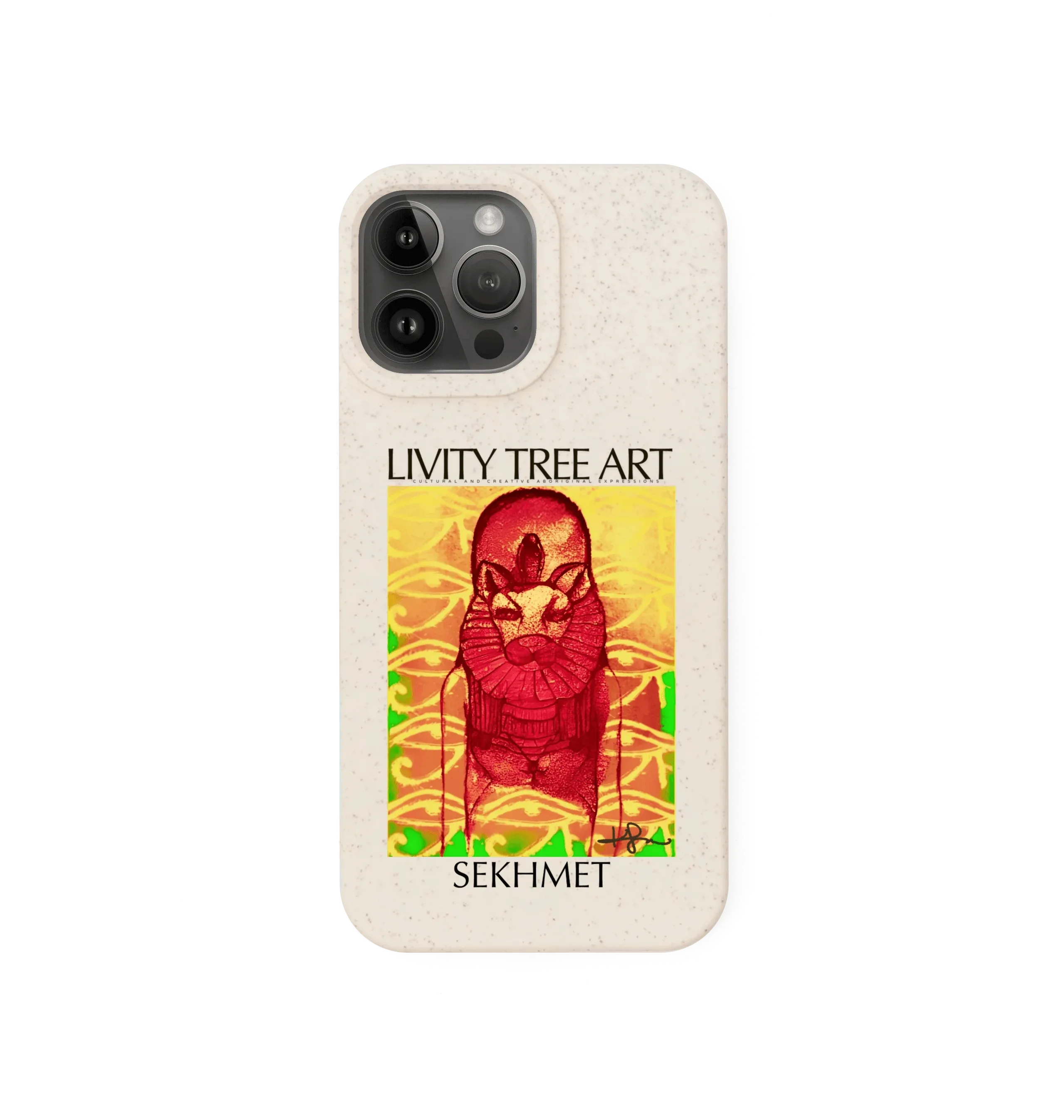 Rastafari Sekhmet Phone Case - Livity Tree Art