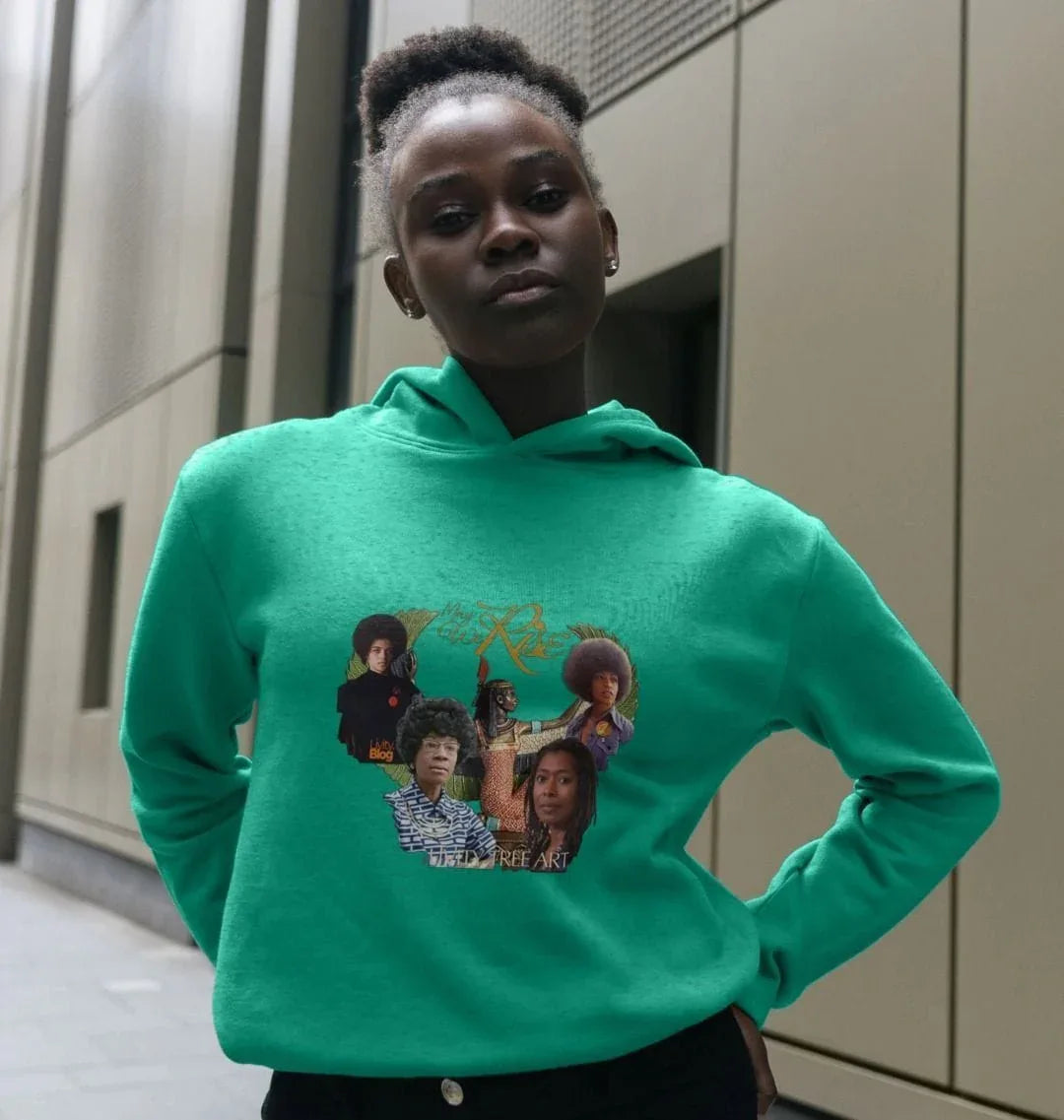 May We Rise Women's Relaxed Fit Hoodie - Livity Tree Art