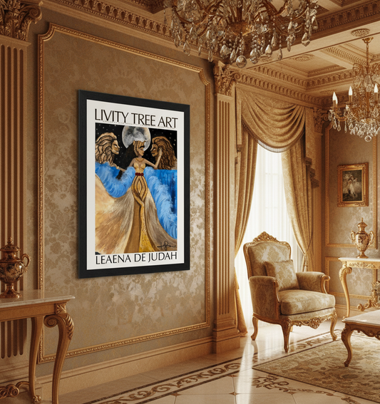 Leaena de Judah (Lioness of Judah) Portrait Art Print (Frame Optional)