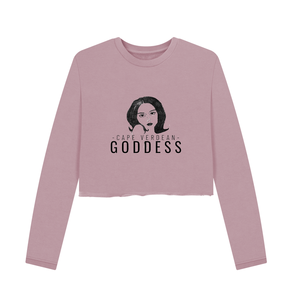 Mauve Printed Boxy Jumpers Front