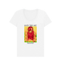 Rastafari Sekhmet Women's V-Neck T-shirt - Livity Tree Art