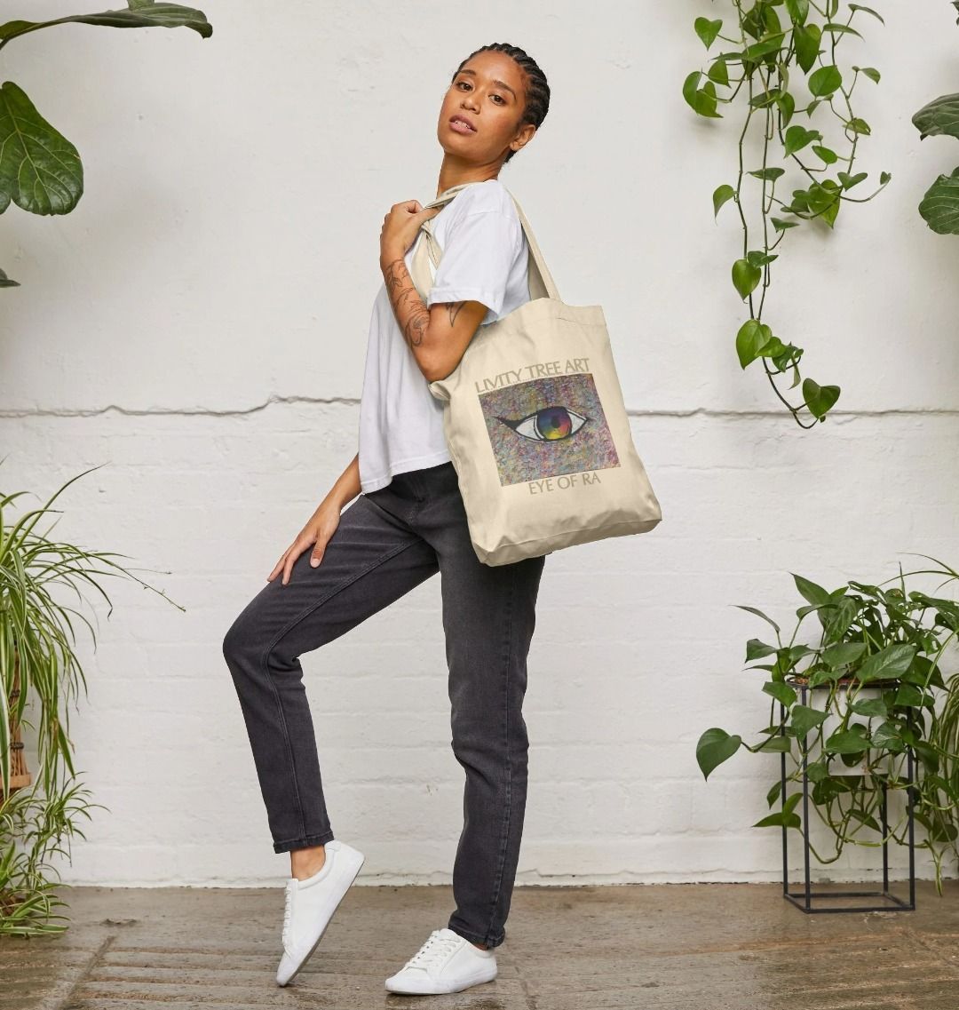 Eye of Ra Colour Tote Bag - Livity Tree Art