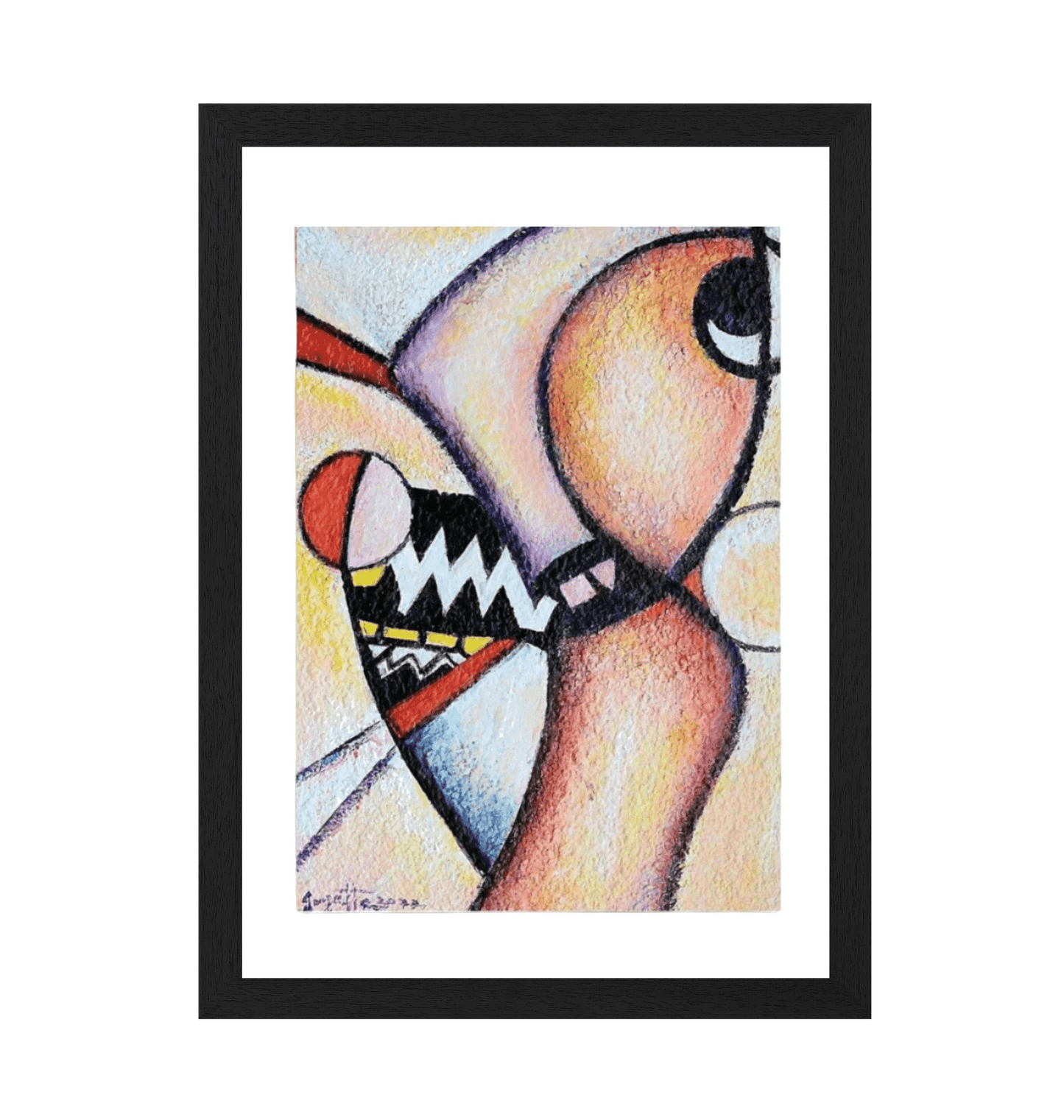 Black Frame Framed art print Front