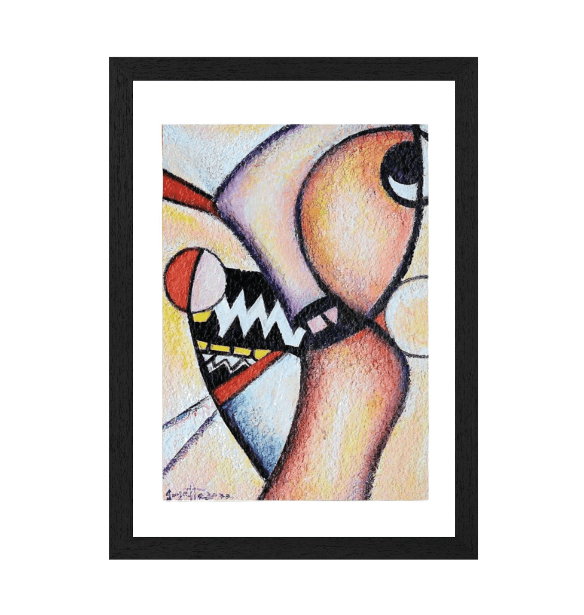 Black Frame Framed art print Front