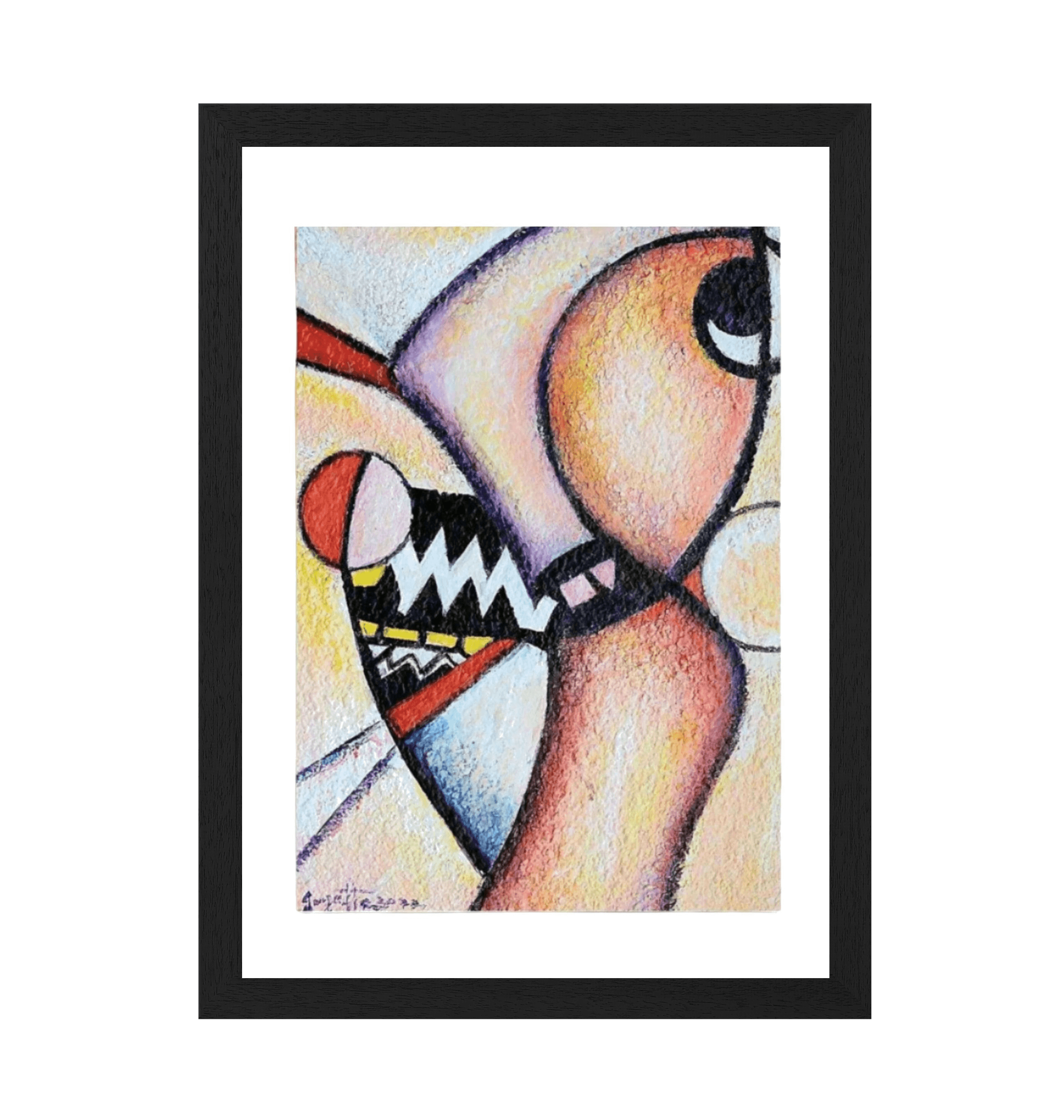 Black Frame Framed art print Front