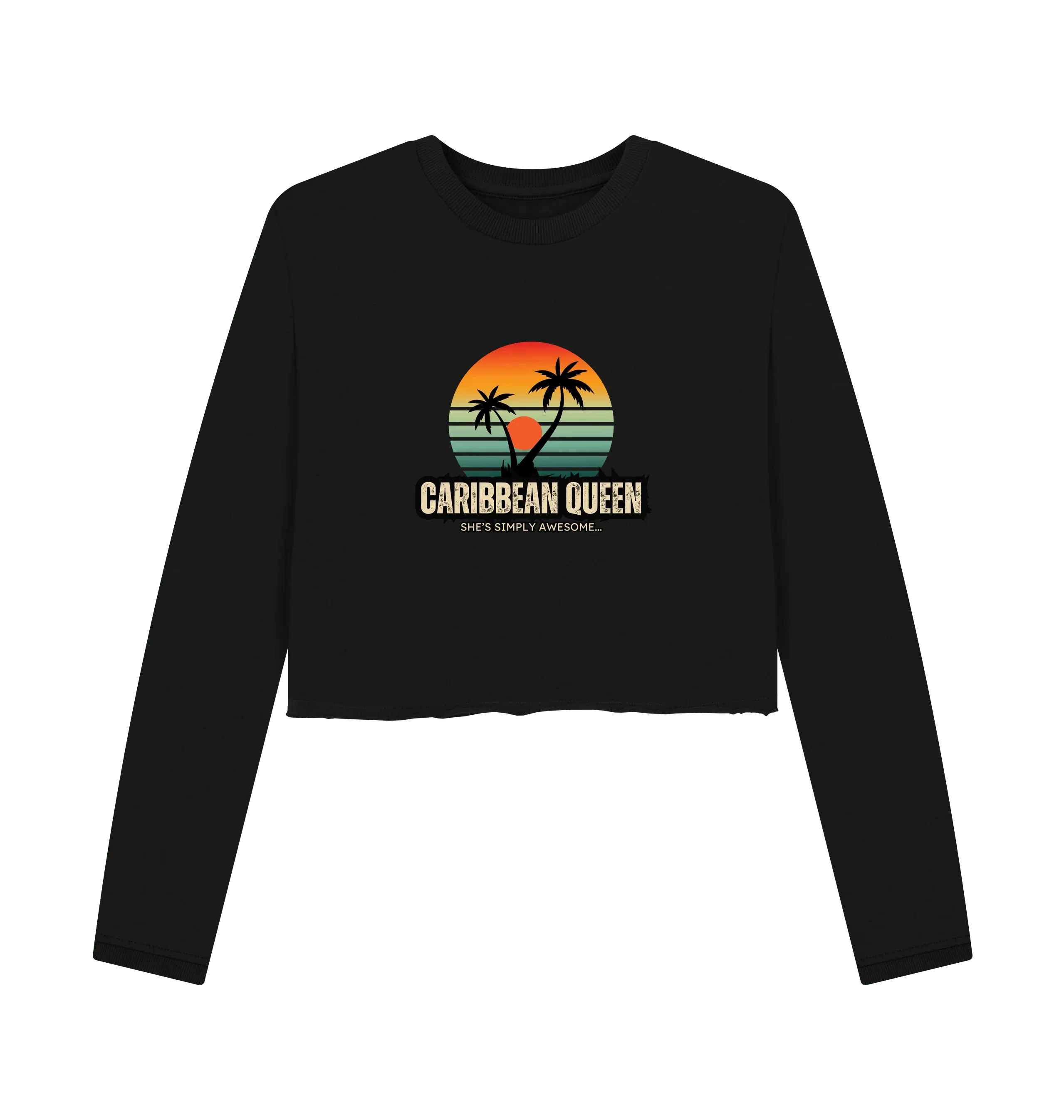 Caribbean Queen Women's Boxy Jumper - Livity Tree Art