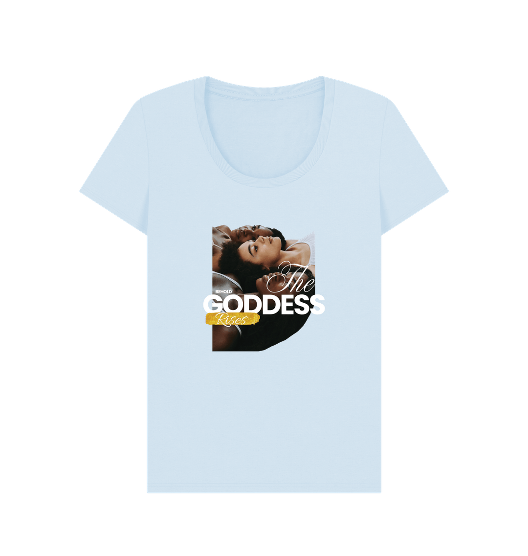 Sky Blue Printed T-shirt Front